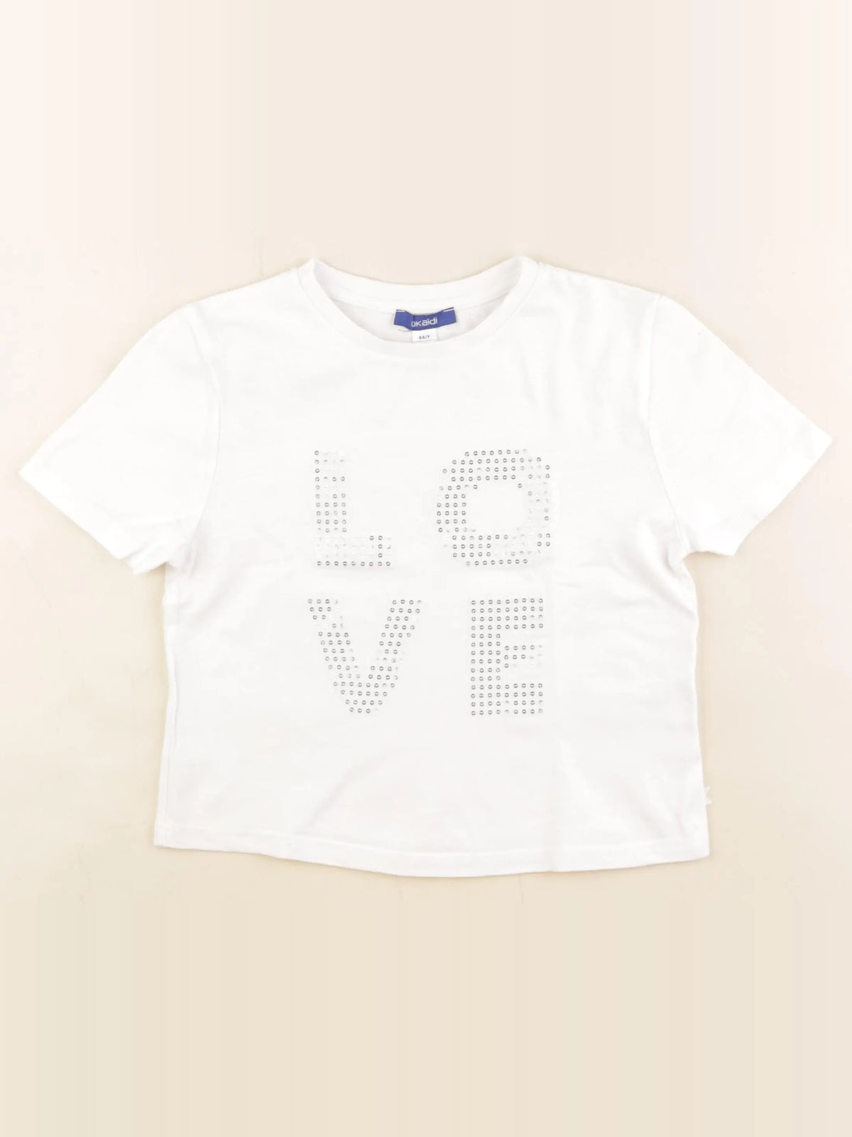 Okaidi - tee-shirt blanc - 8 ans