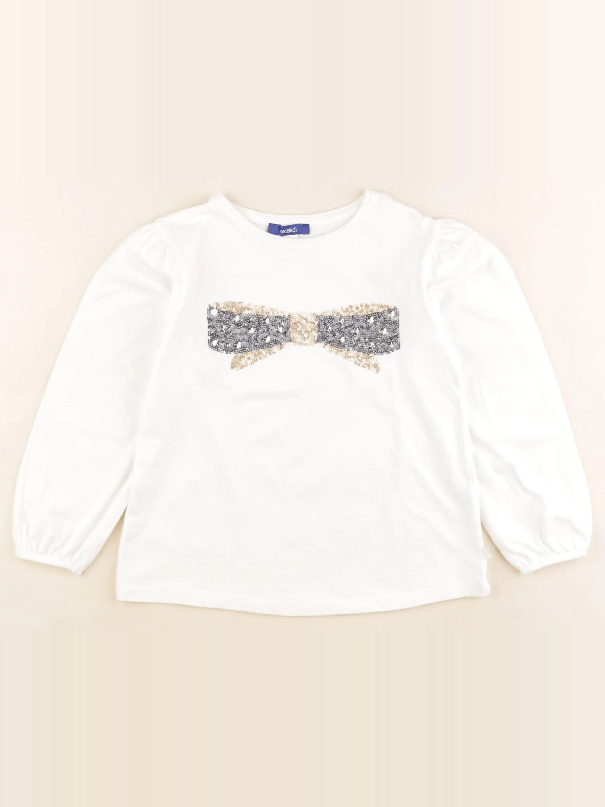 Okaidi - tee-shirt blanc - 6 ans