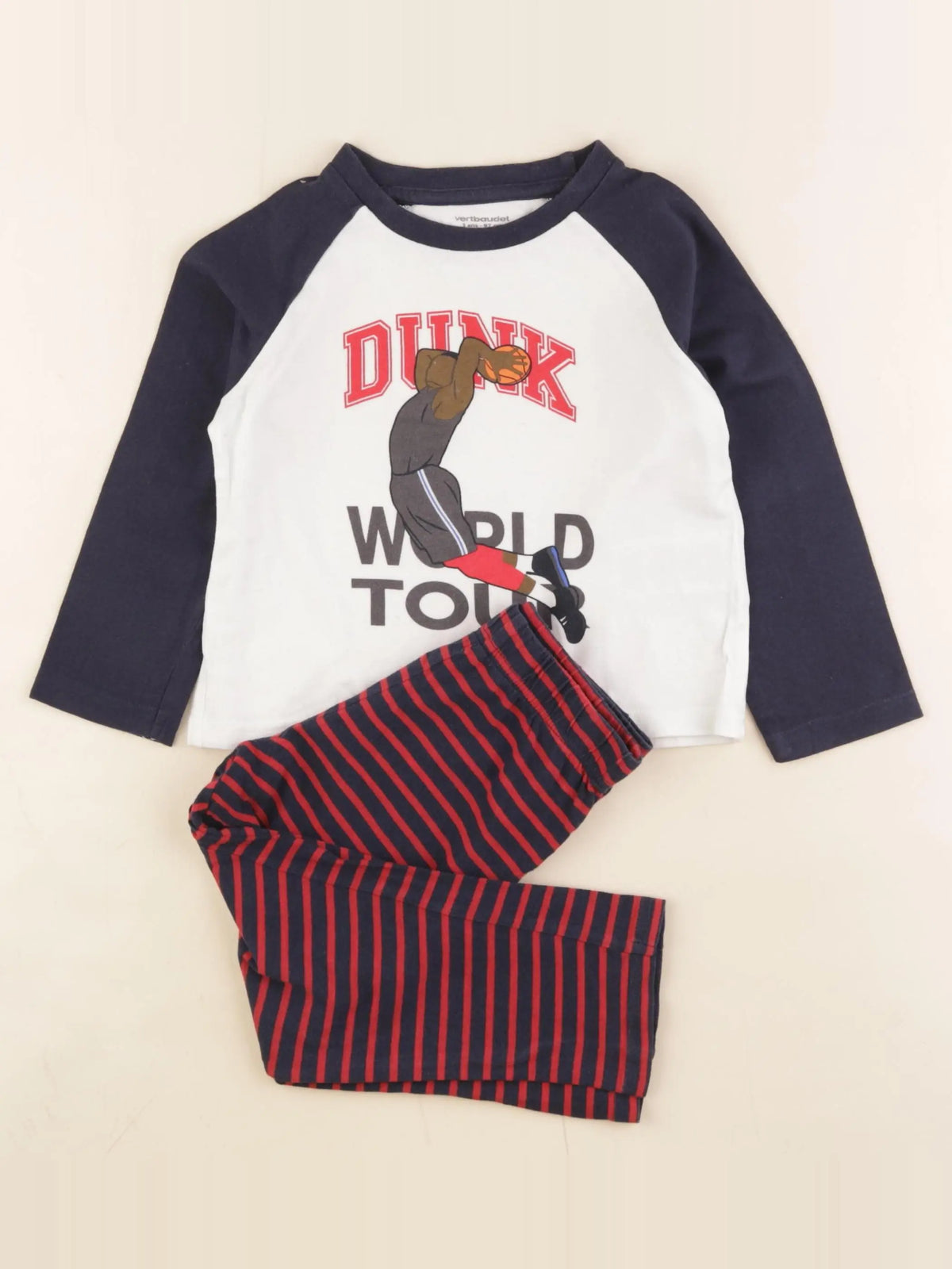 Vertbaudet - pyjama coton multicolore - 3 ans