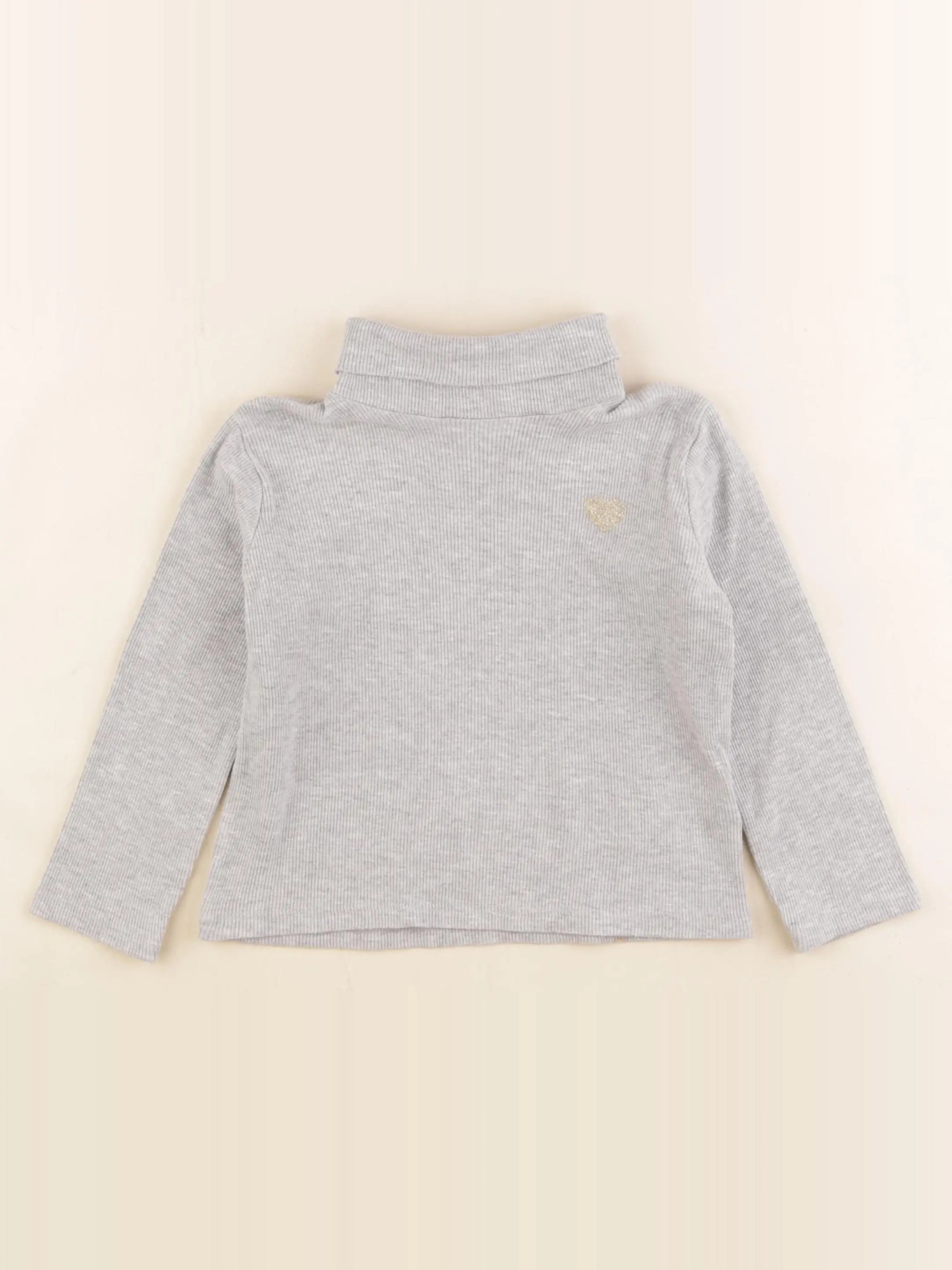 Vertbaudet - sous-pull gris - 5 ans