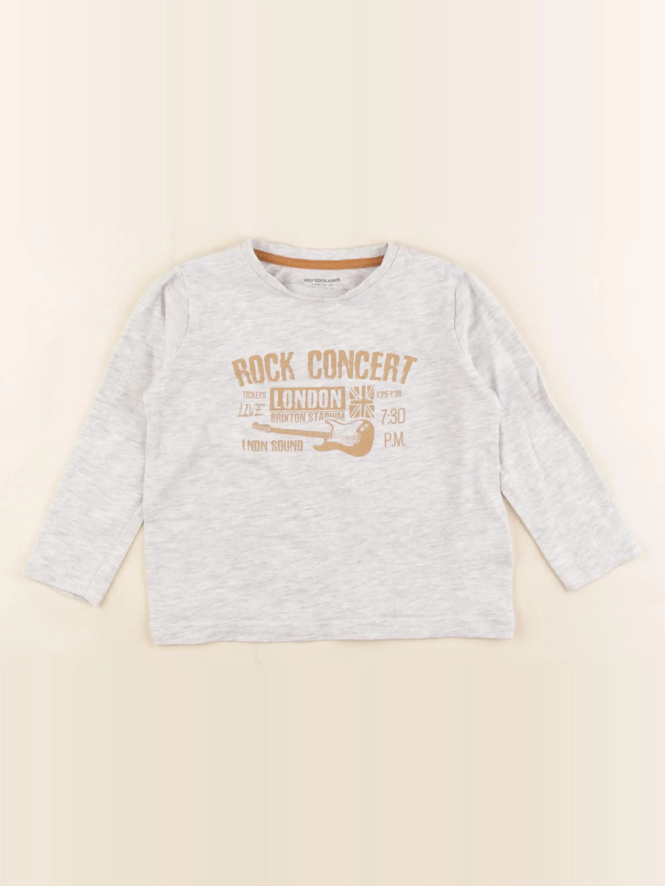 Vertbaudet - tee-shirt gris - 3 ans