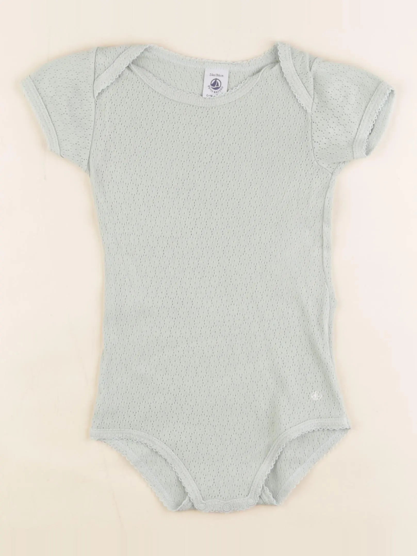 Petit Bateau - body vert - 24 mois