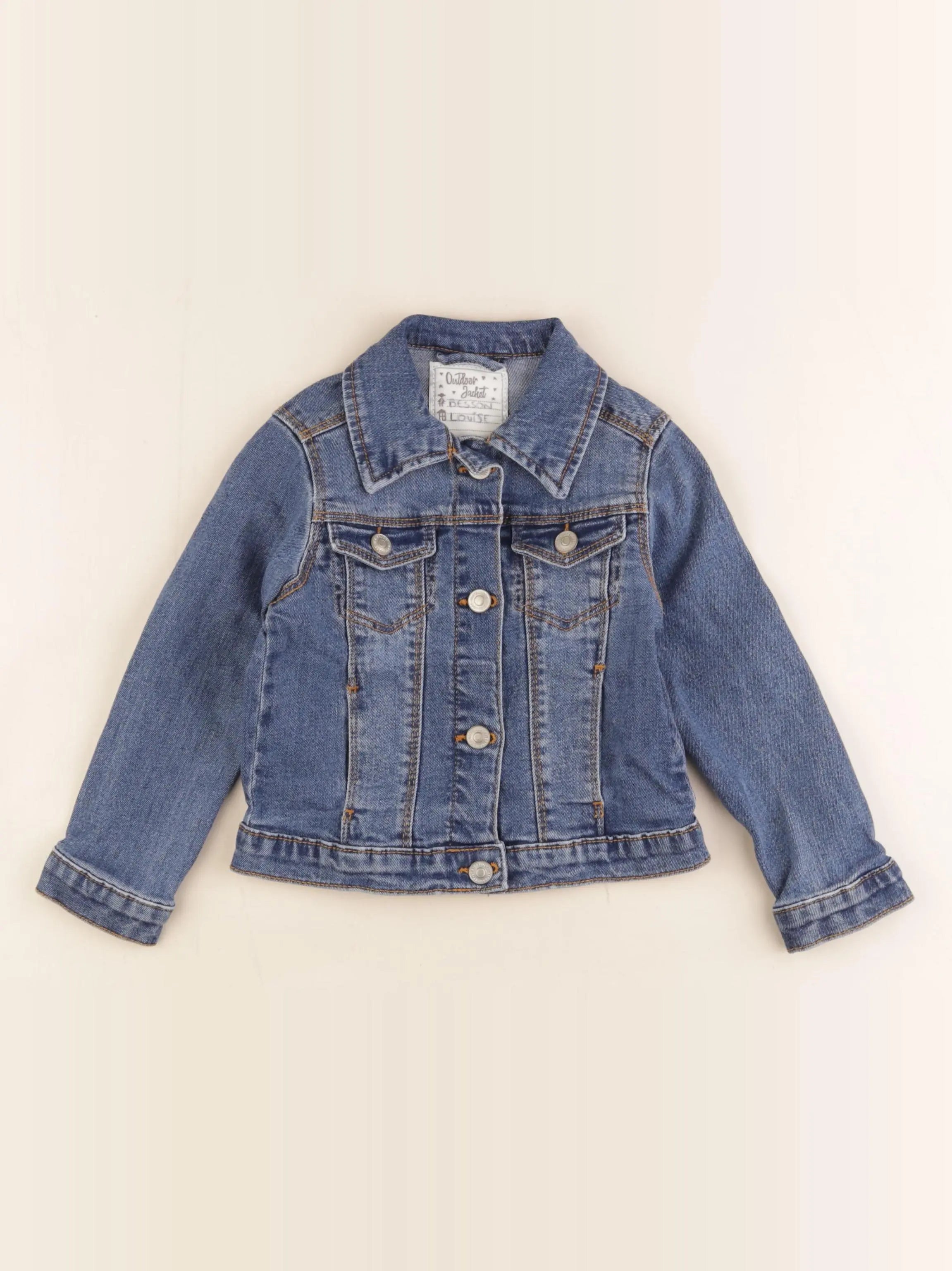 Vertbaudet - veste bleu - 4 ans