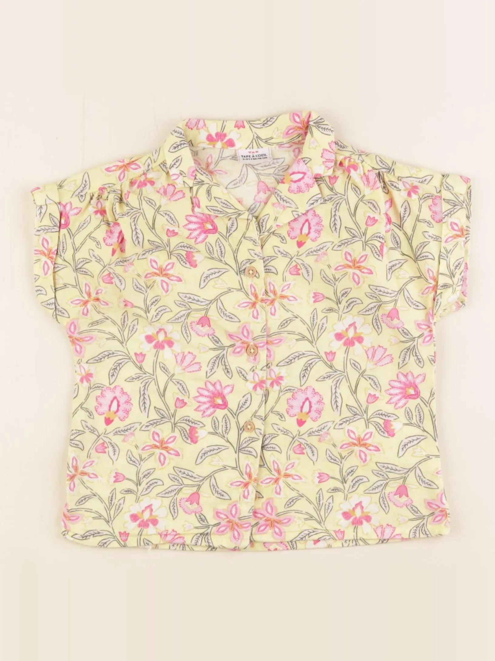 Tape à l'oeil - chemise jaune - 2/3 ans