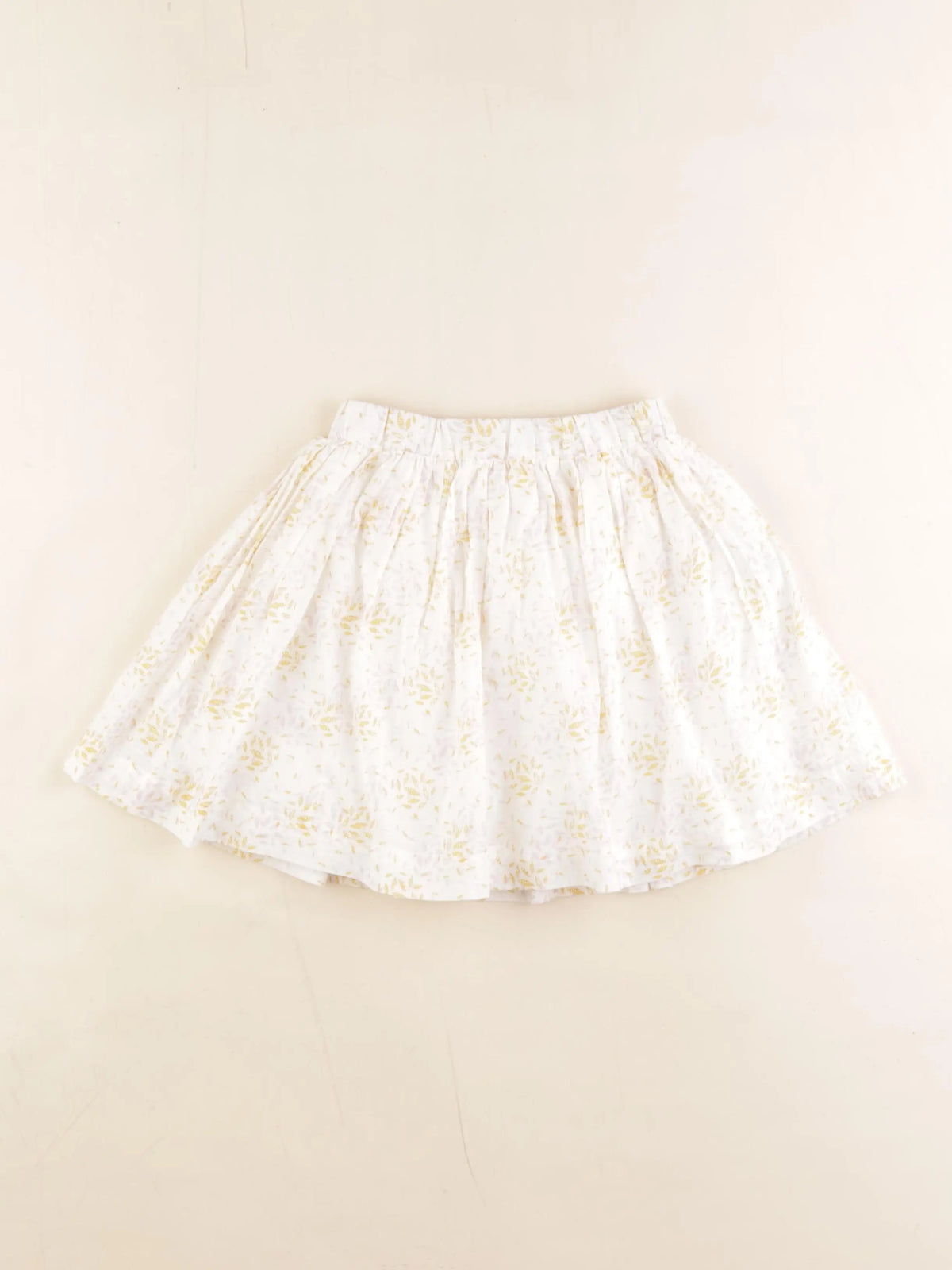 Bonpoint - jupe blanc, jaune - 4 ans