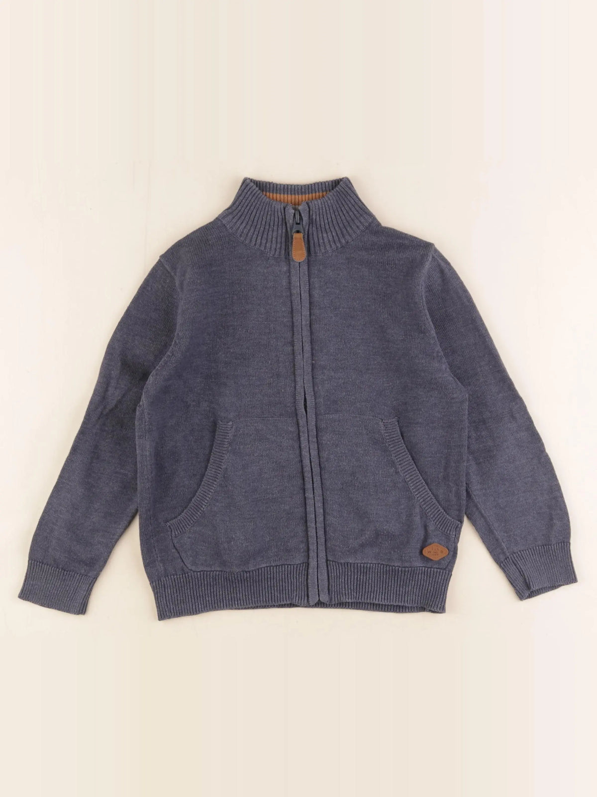 Vertbaudet - gilet coton bleu - 5 ans