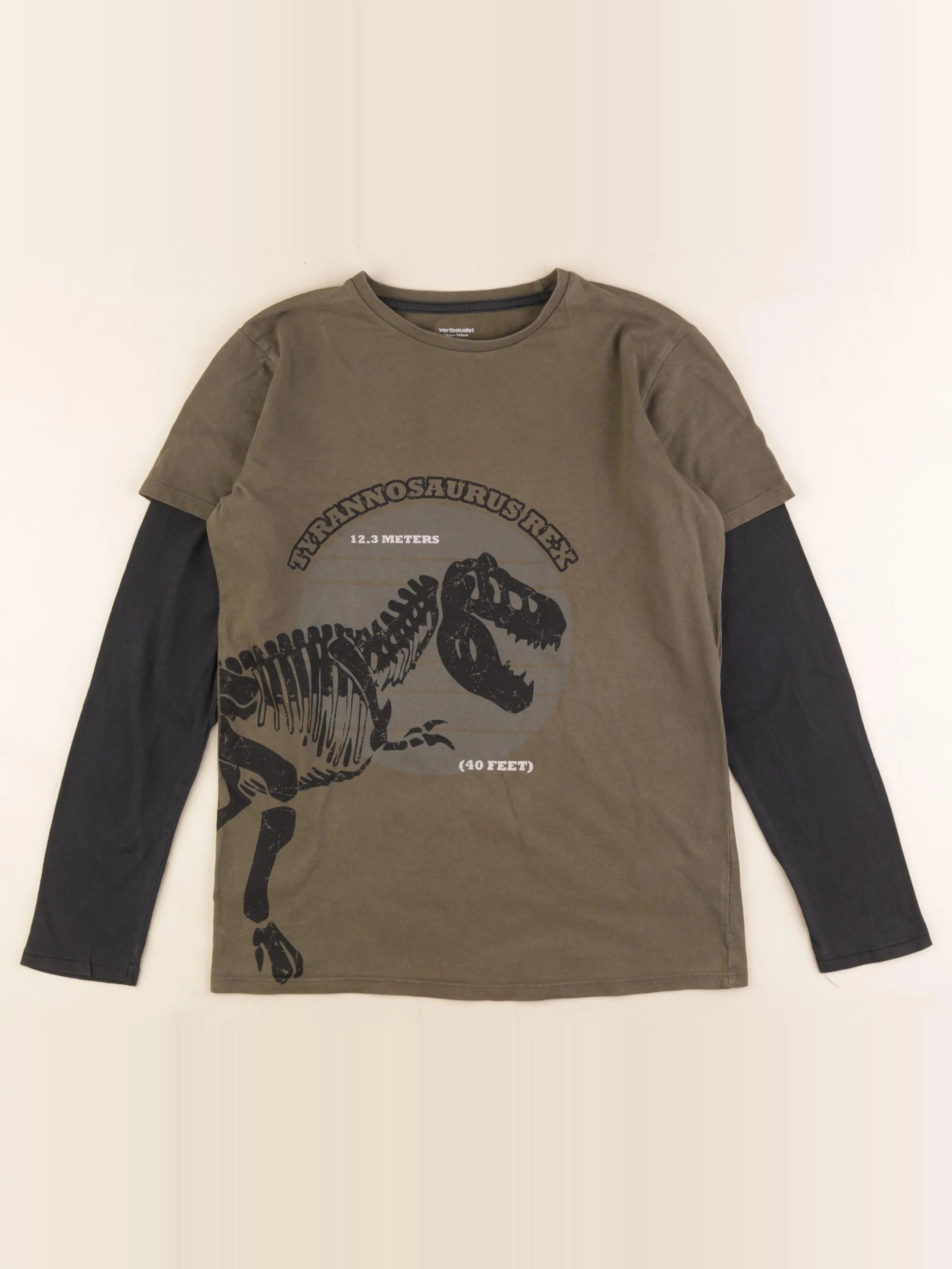 Vertbaudet - tee-shirt vert - 14 ans