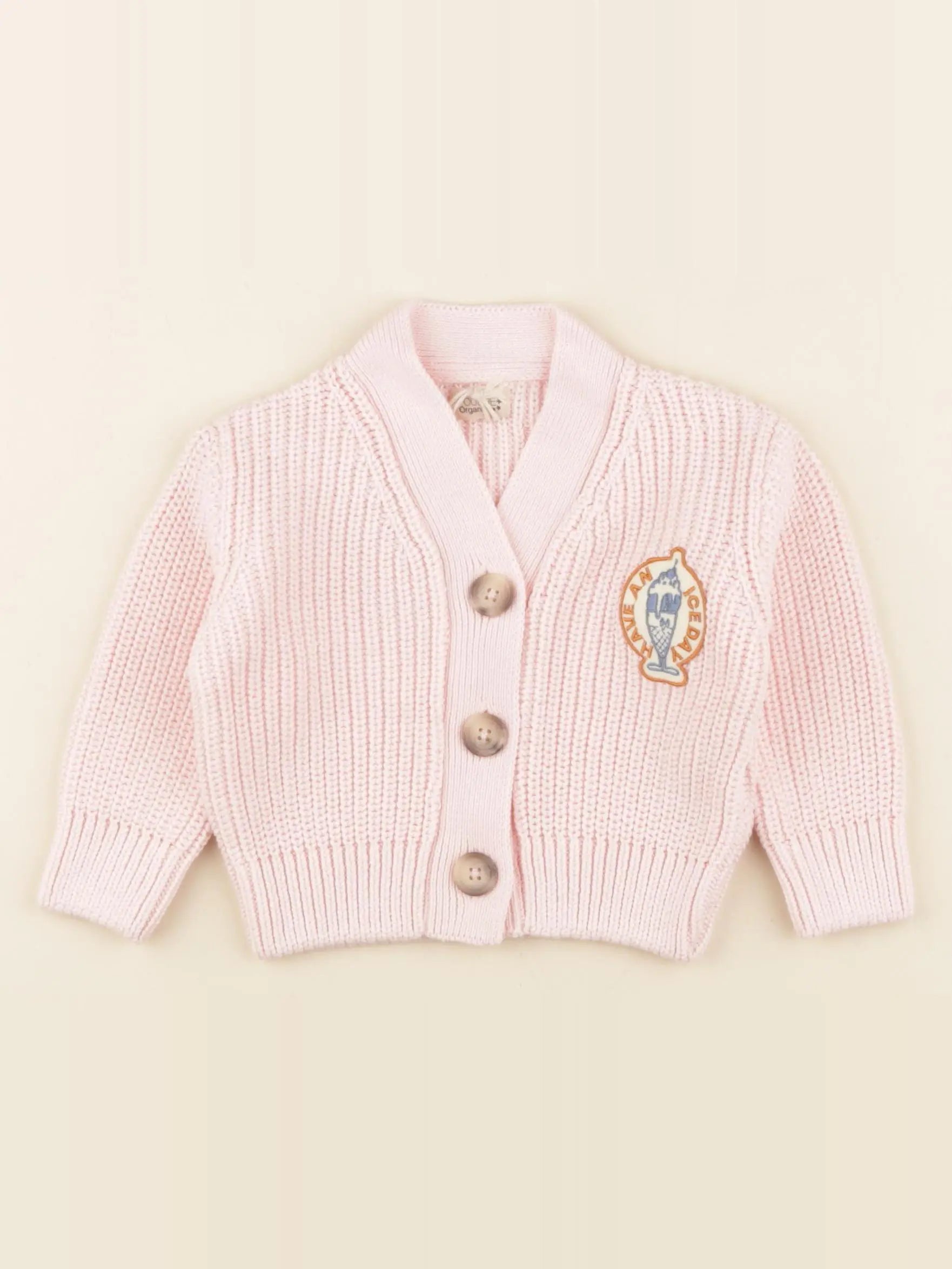 Gilet MATE ICE-CREAM coton rose