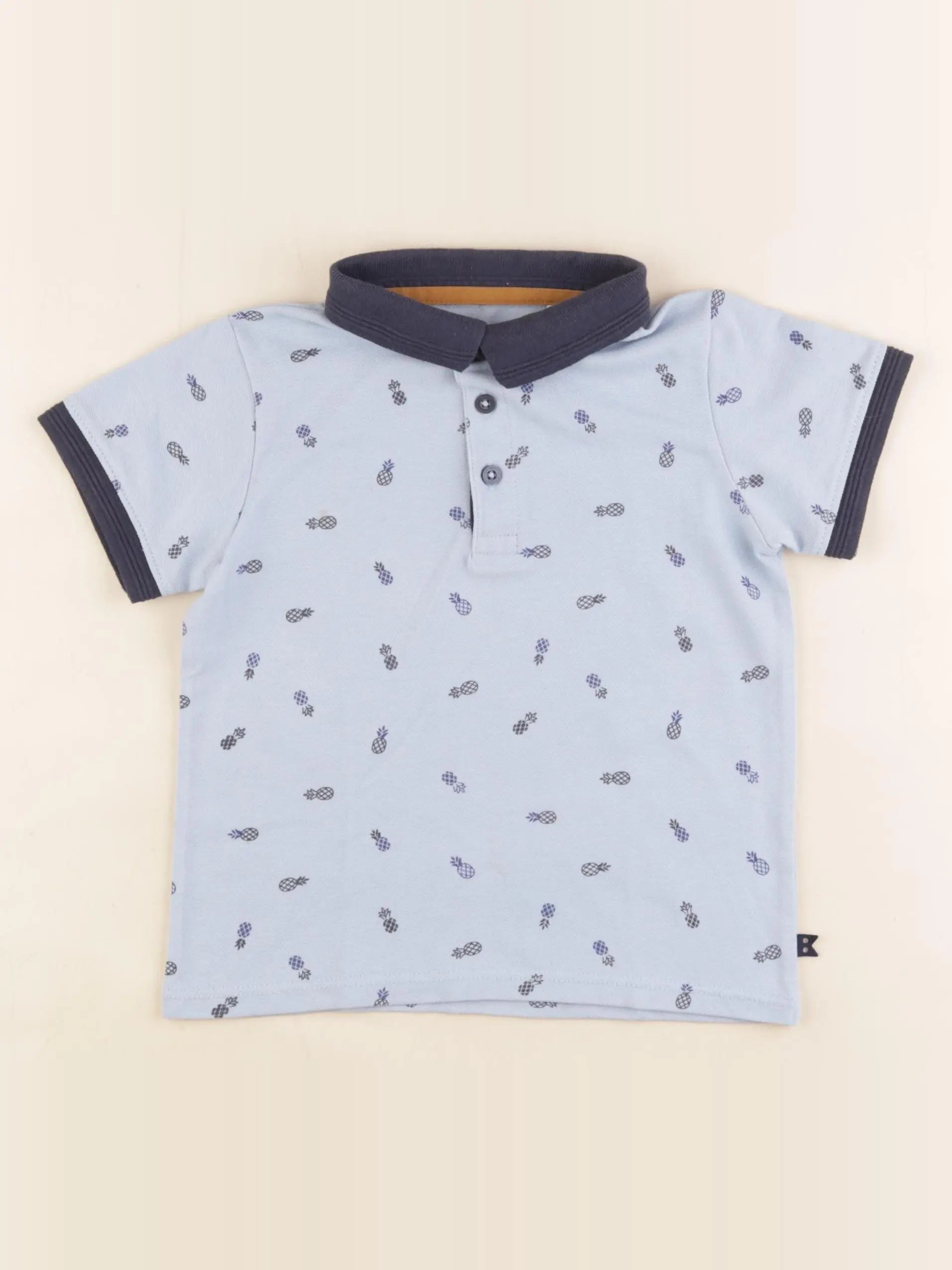 Okaidi - polo bleu - 3 ans