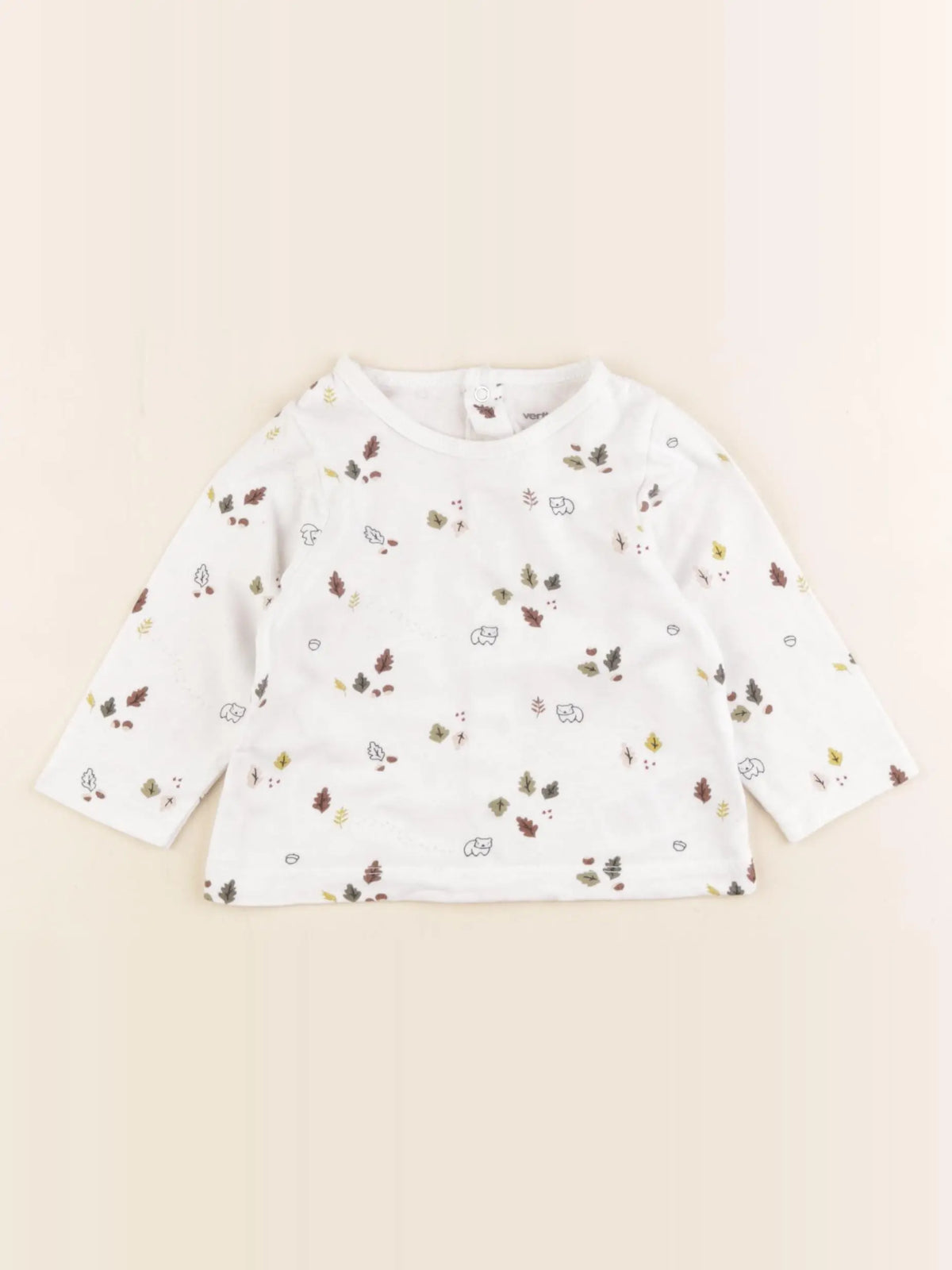 Vertbaudet - tee-shirt blanc - 6 mois
