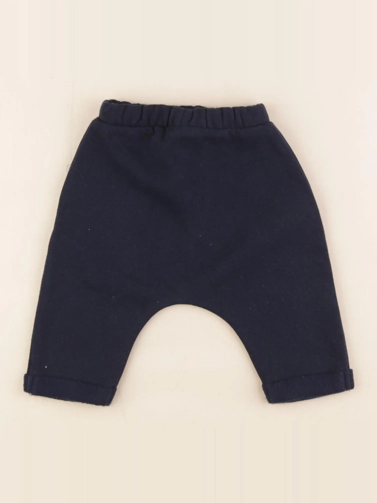 Vertbaudet - sarouel doublé bleu - 3 mois