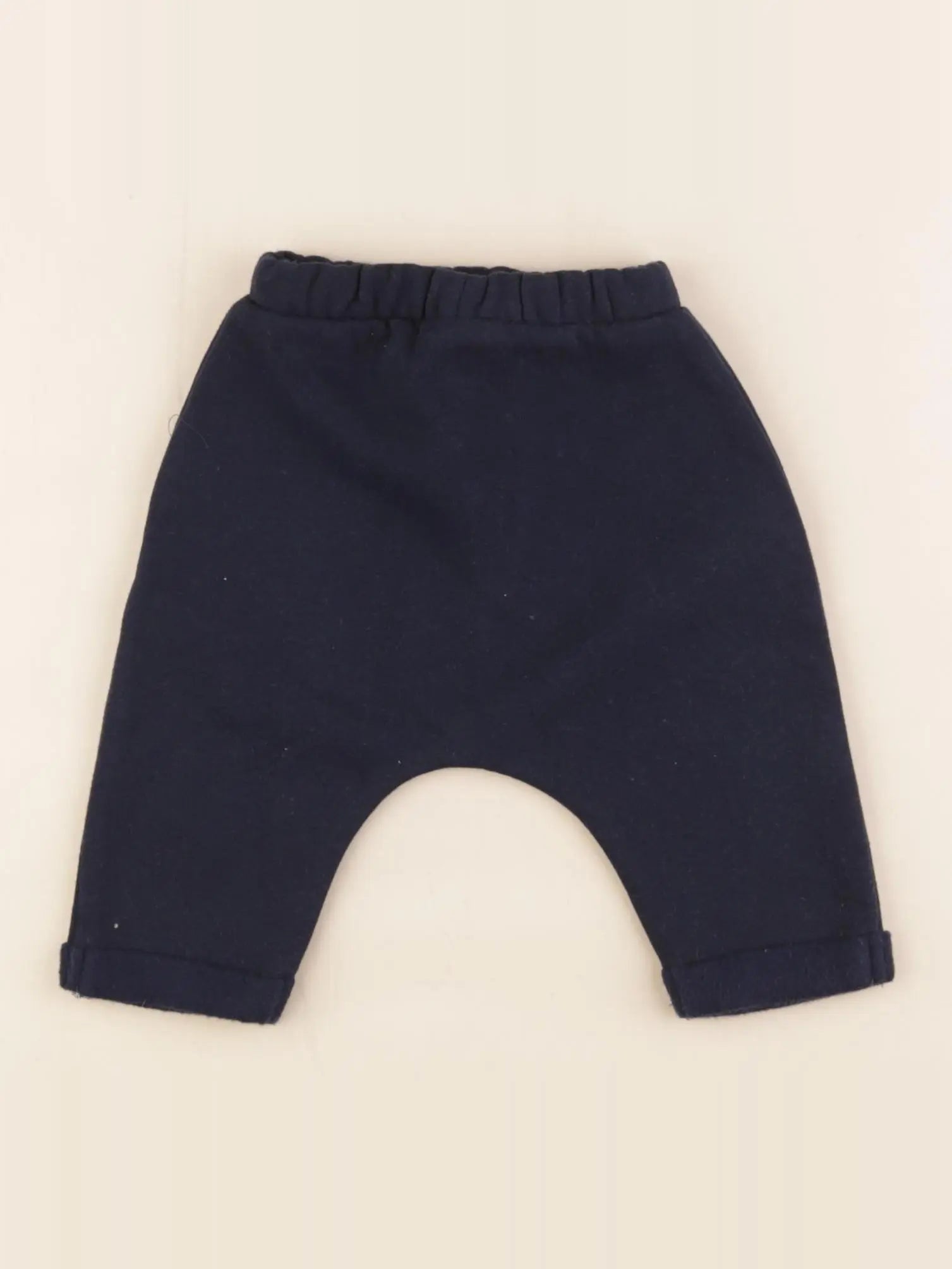 Vertbaudet - sarouel doublé bleu - 3 mois