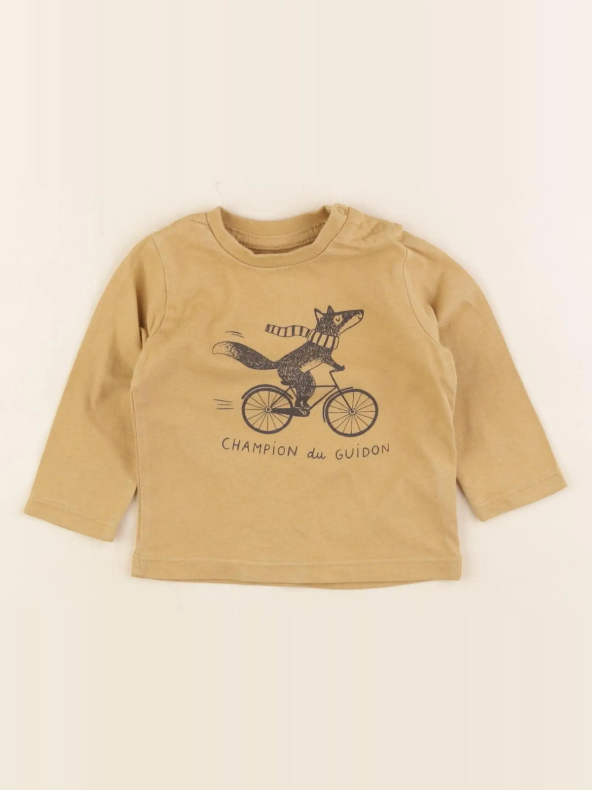 Vertbaudet - tee-shirt jaune - 6 mois