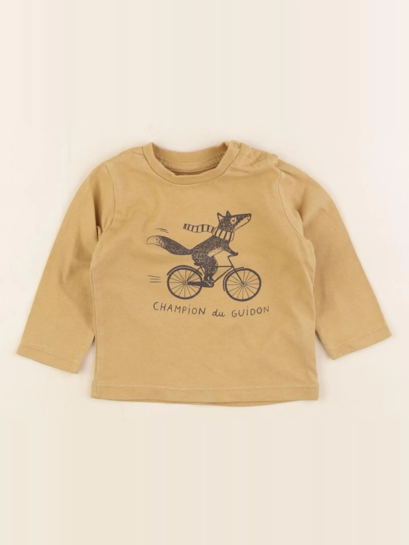 Vertbaudet - tee-shirt jaune - 6 mois