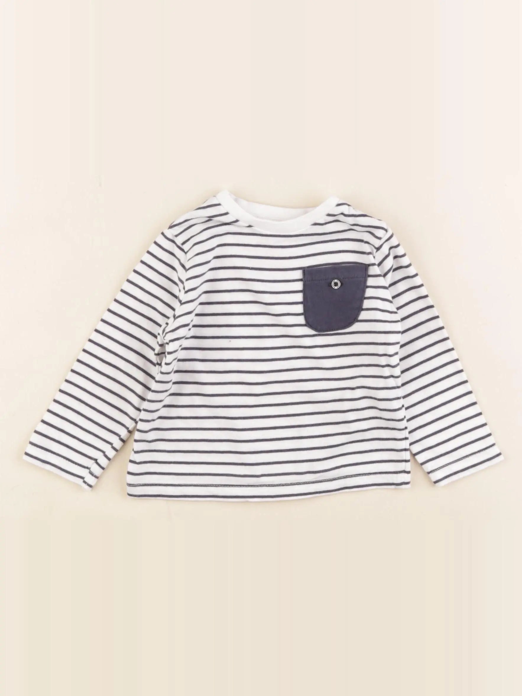 Vertbaudet - tee-shirt blanc - 6 mois