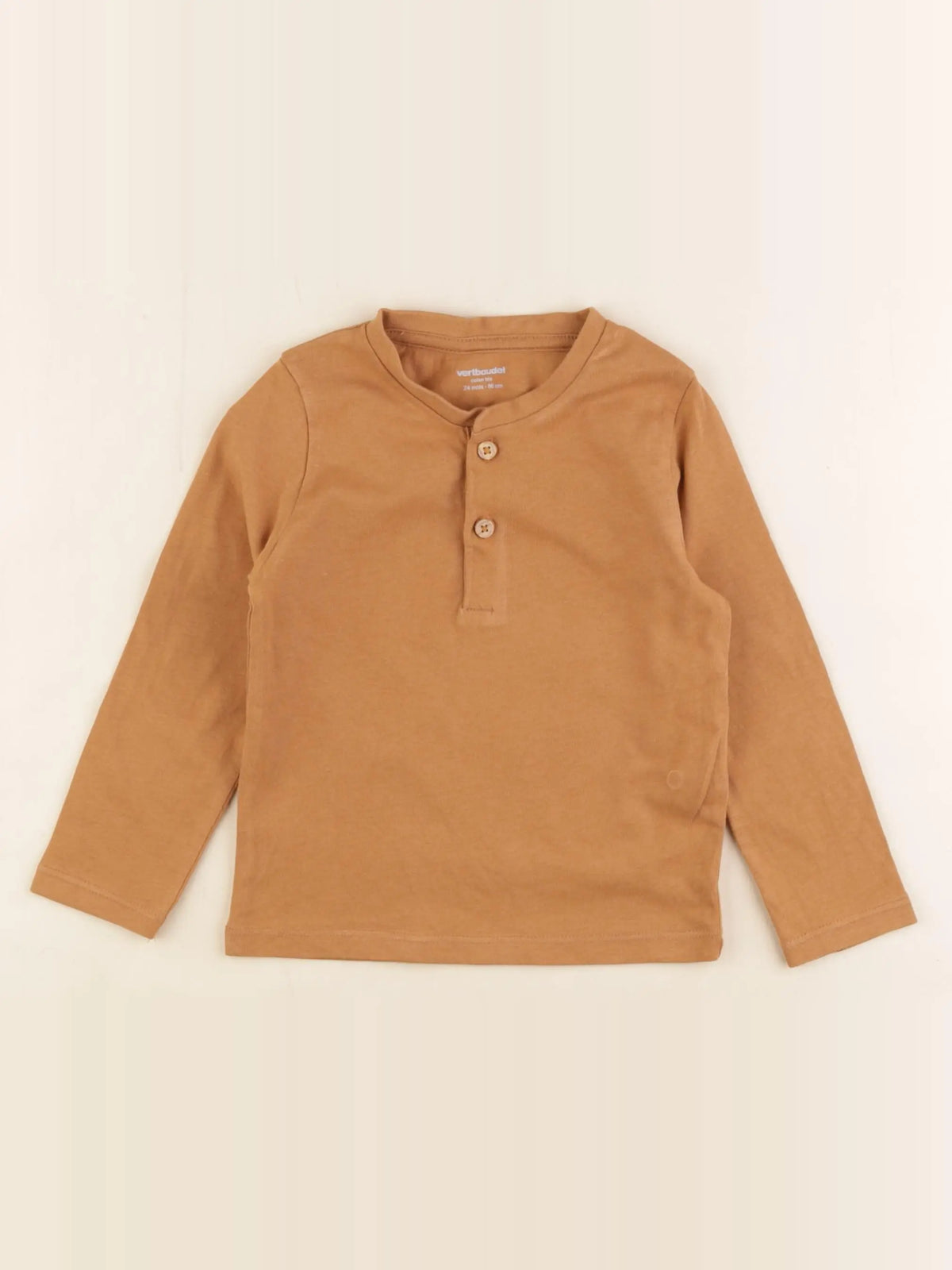 Vertbaudet - tee-shirt marron - 24 mois