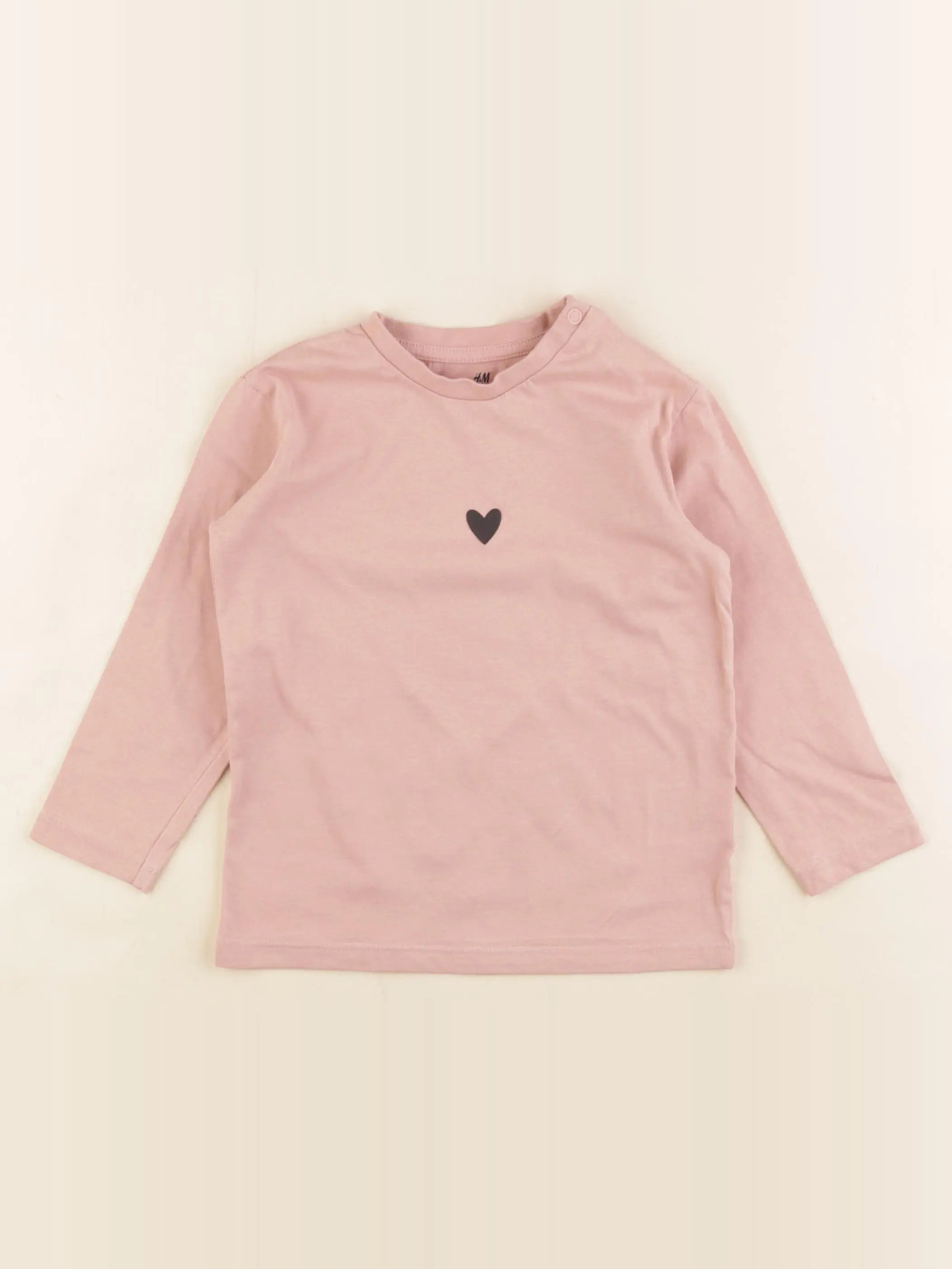 H&M - tee-shirt rose - 18/24 mois