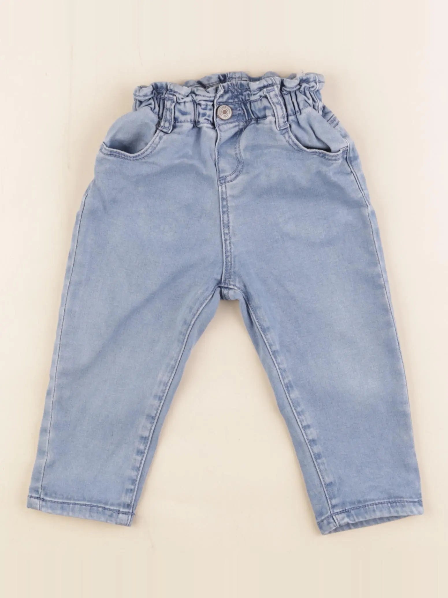 Zara - pantalon bleu - 9/12 mois