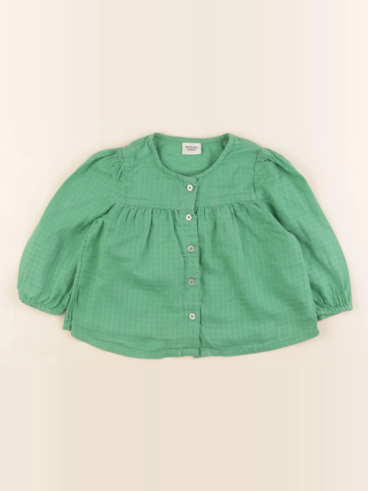 Tape à l'oeil - blouse vert - 18 mois