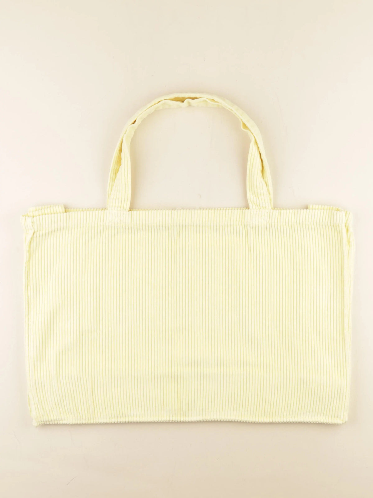 Poudre Organic - Grand Cabas VIGNE velours côtelé jaune - 