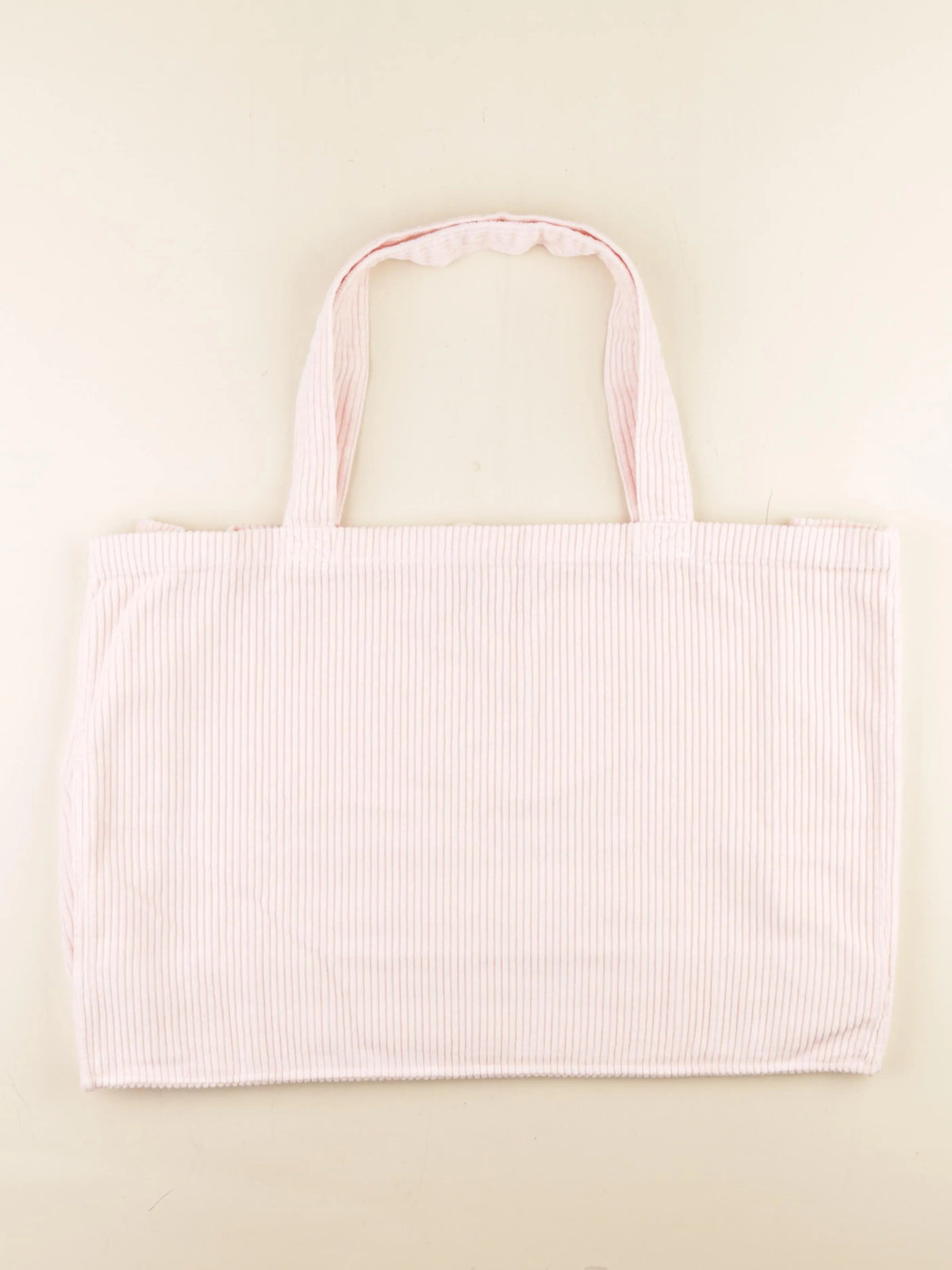 Poudre Organic - Grand Cabas VIGNE velours côtelé rose - 