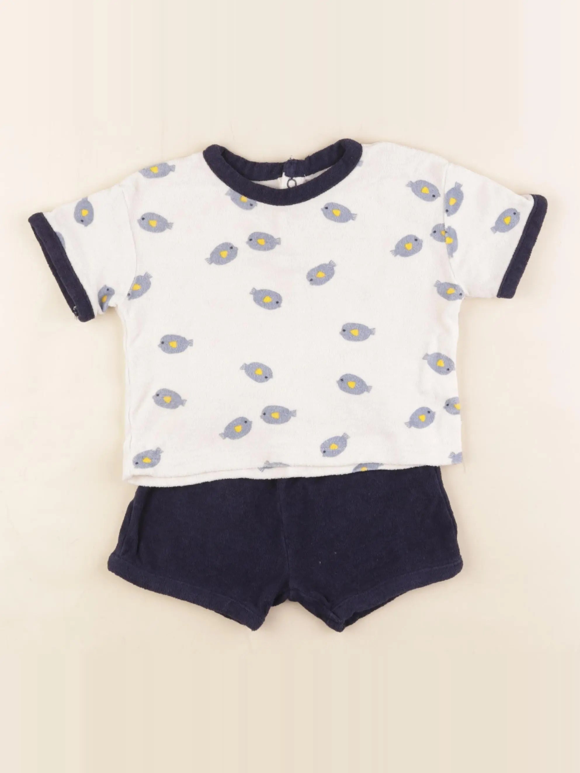 Cadet Rousselle - ensemble blanc - 12 mois