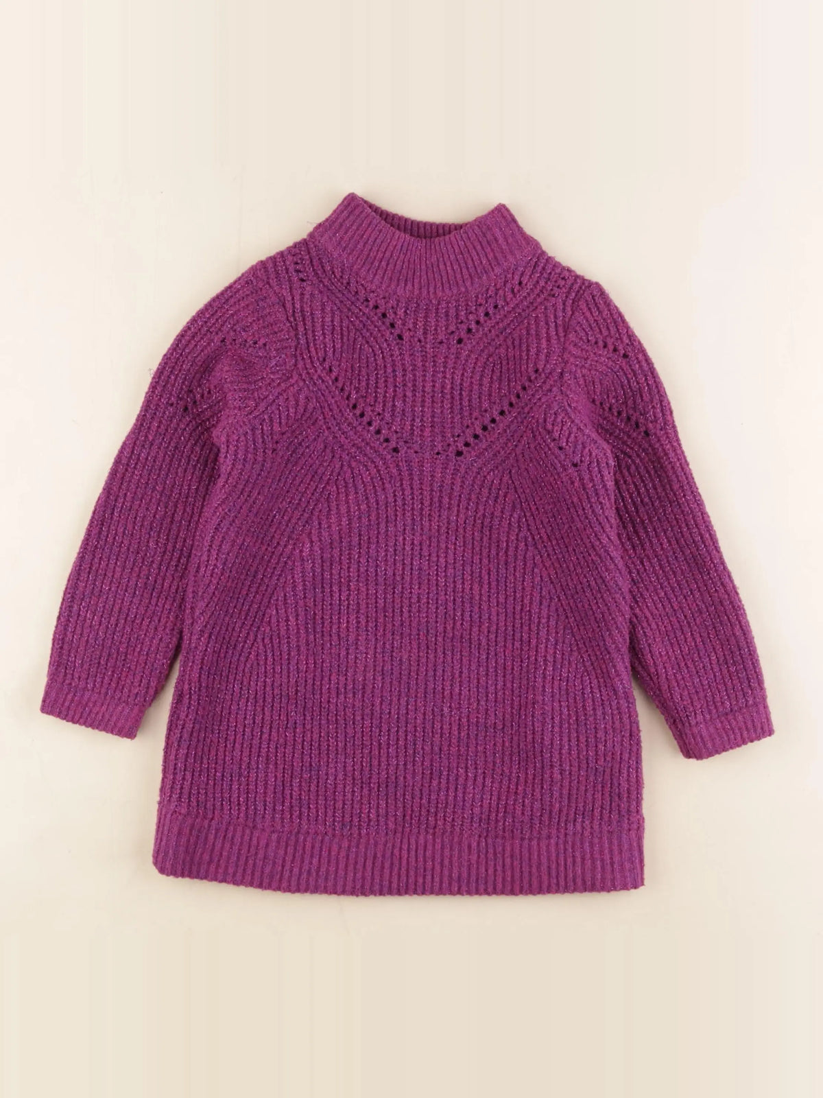 Okaidi - robe violet, or - 3 ans