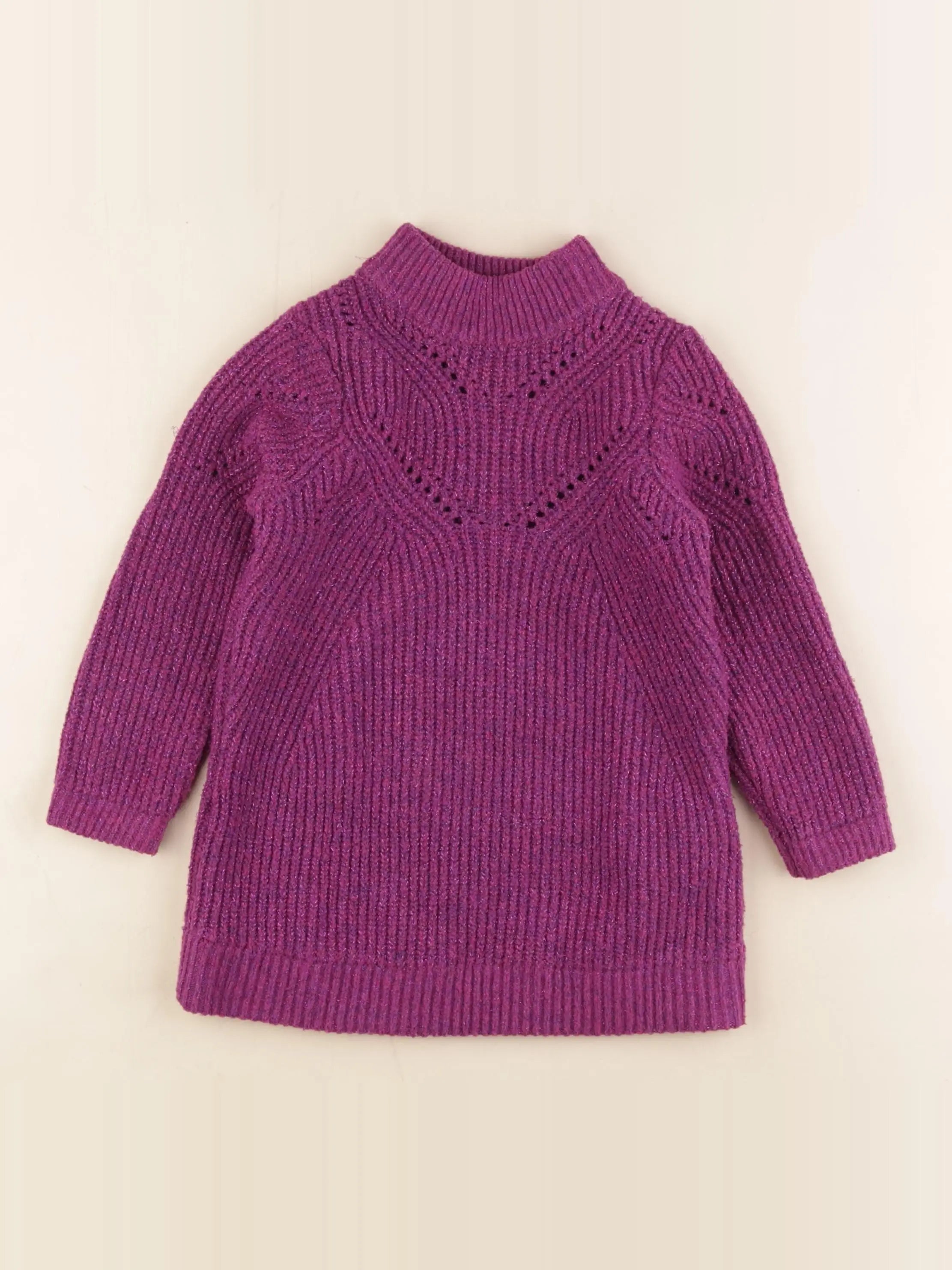Okaidi - robe violet, or - 3 ans
