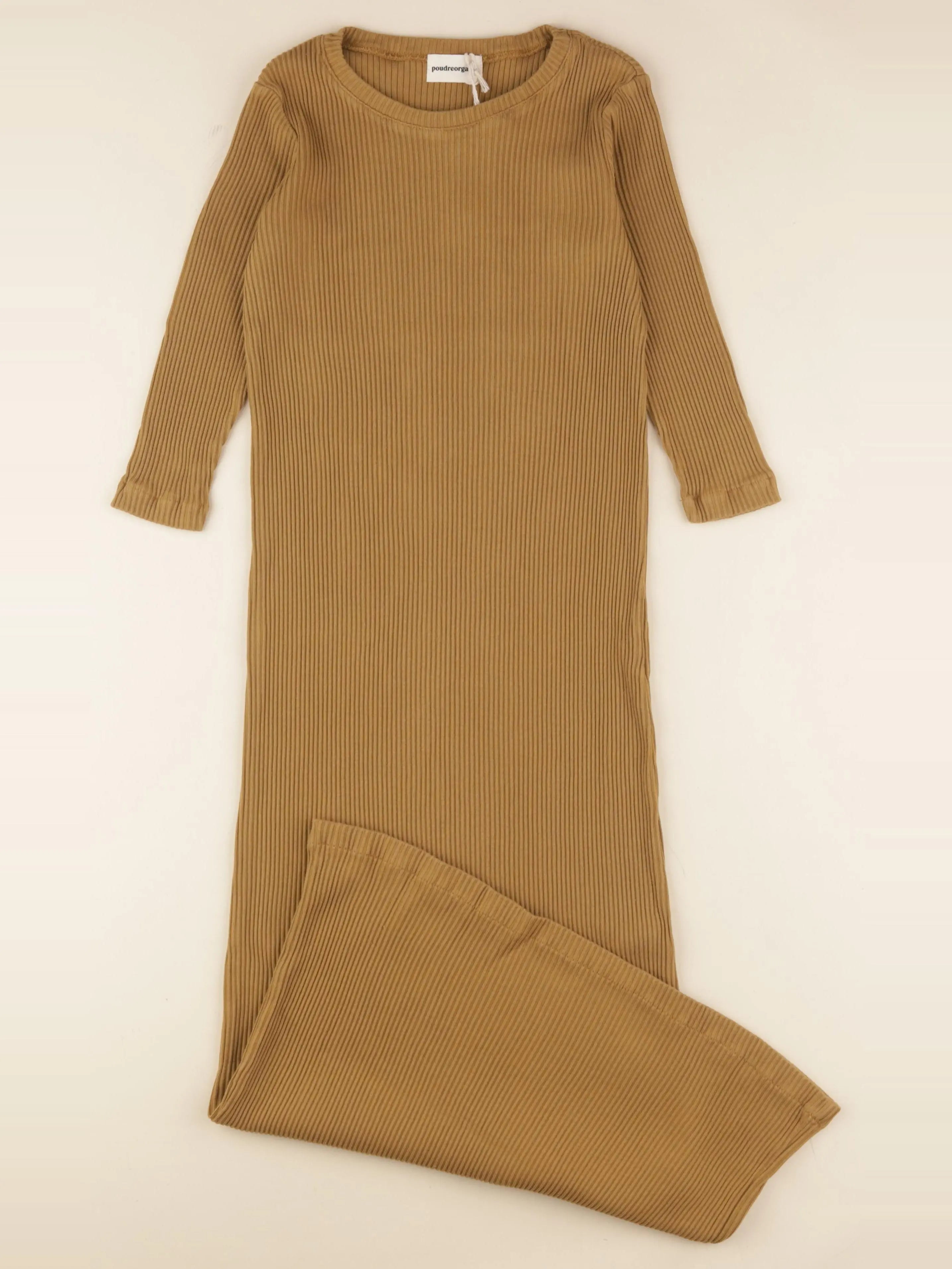 Robe ORCHIDEE côtelé marron