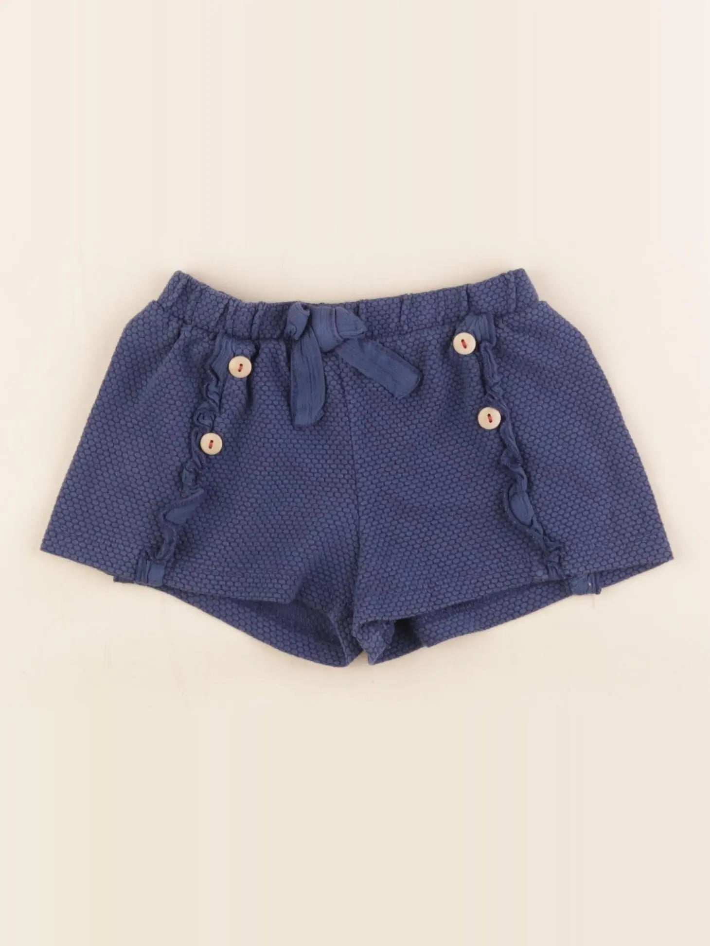 Zara - short bleu - 9/12 mois
