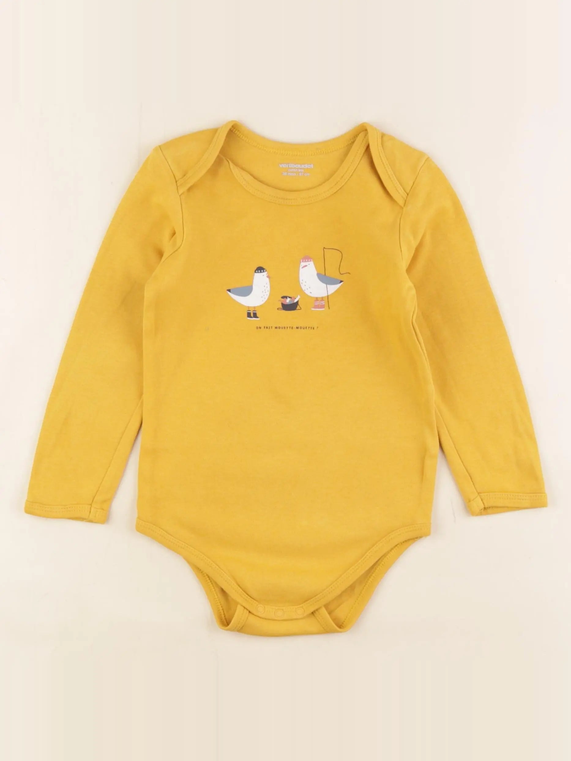 Vertbaudet - body jaune - 36 mois
