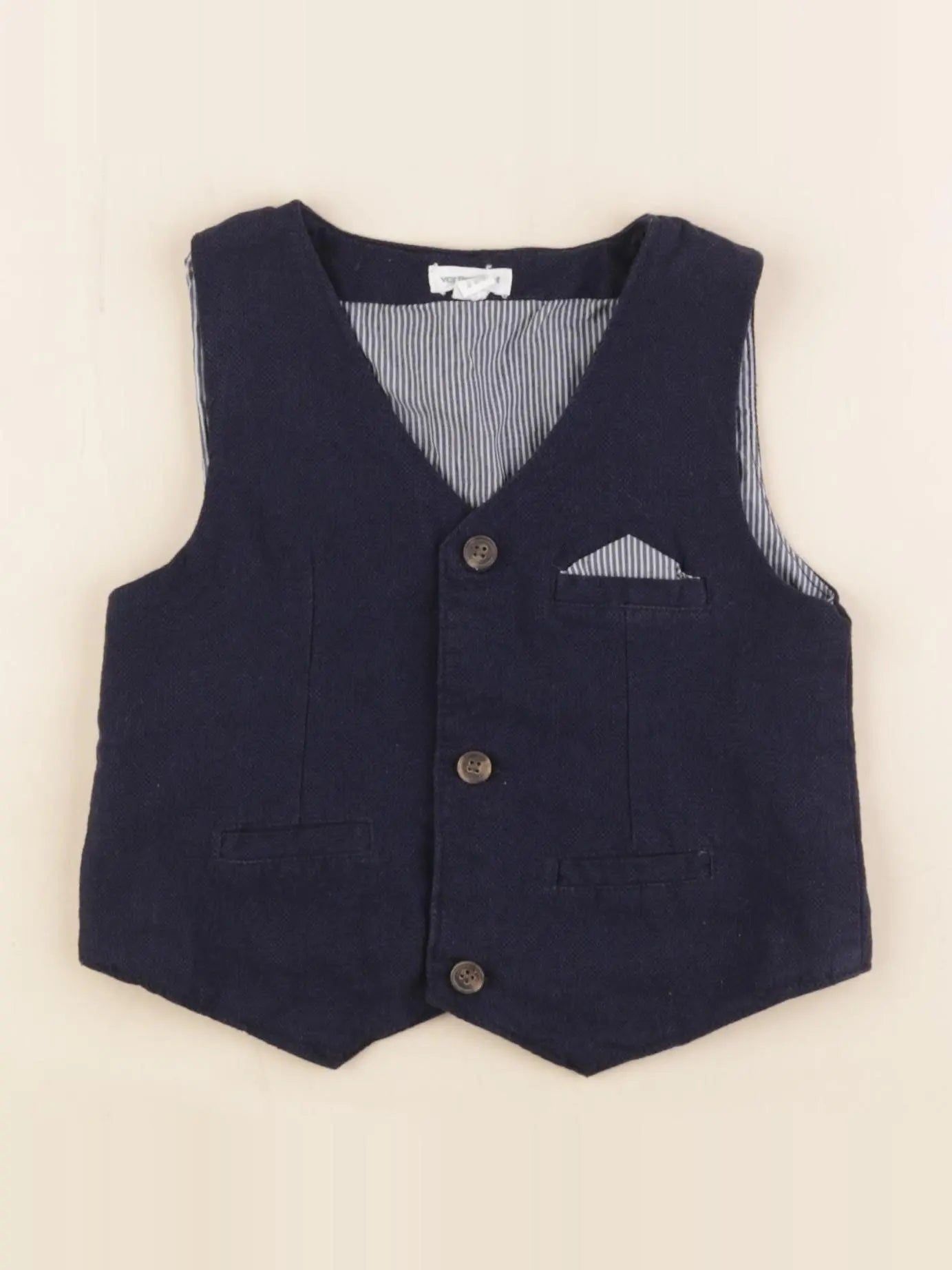 Vertbaudet - gilet bleu - 2 ans