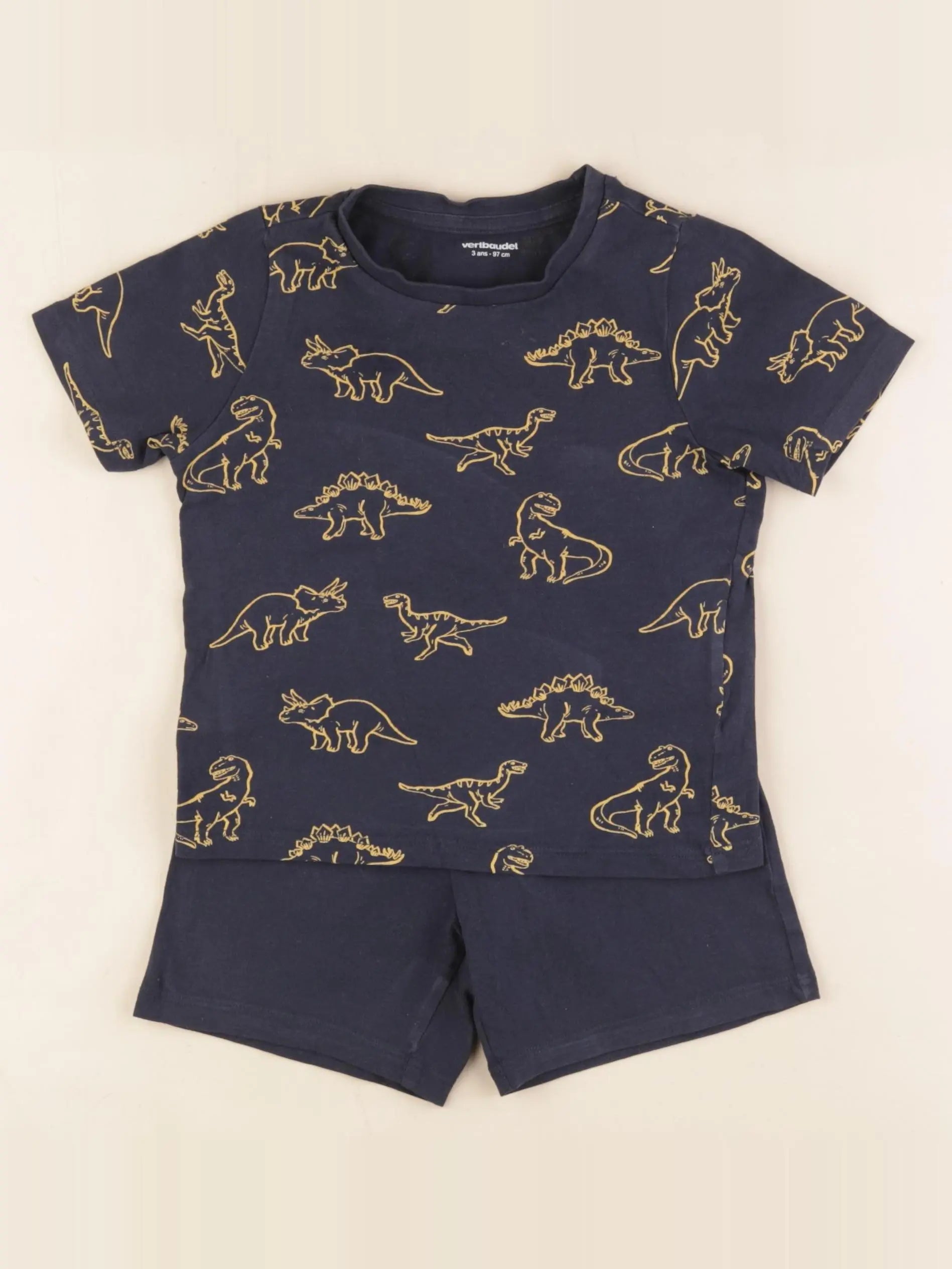 Vertbaudet - pyjama coton bleu - 3 ans