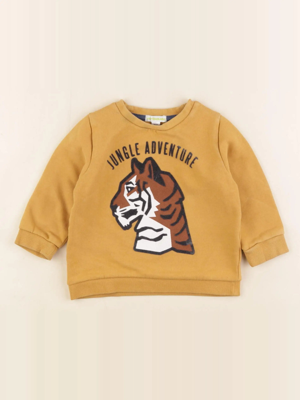 Vertbaudet - sweat jaune - 2 ans