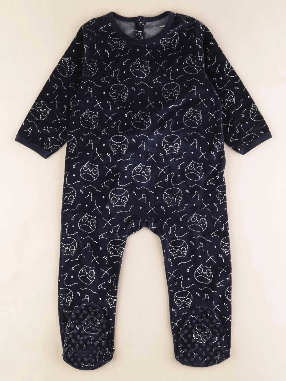 Vertbaudet - pyjama velours bleu - 2 ans
