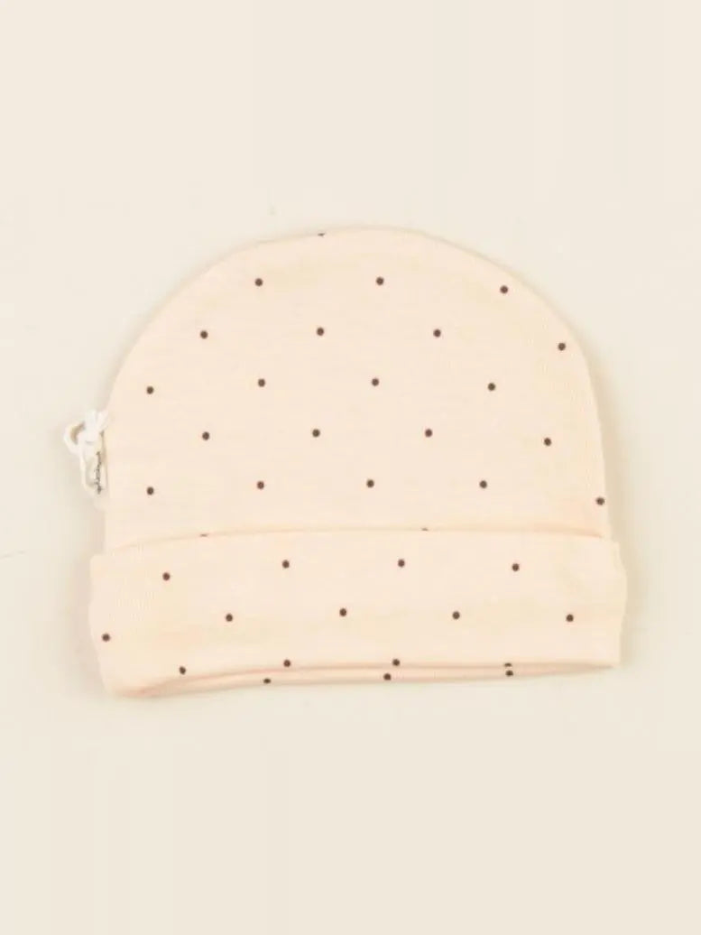 Bonnet de naissance LITCHI rose BELLINI- 0/3 mois