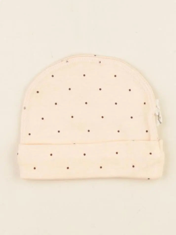 Bonnet de naissance LITCHI rose BELLINI- 0/3 mois