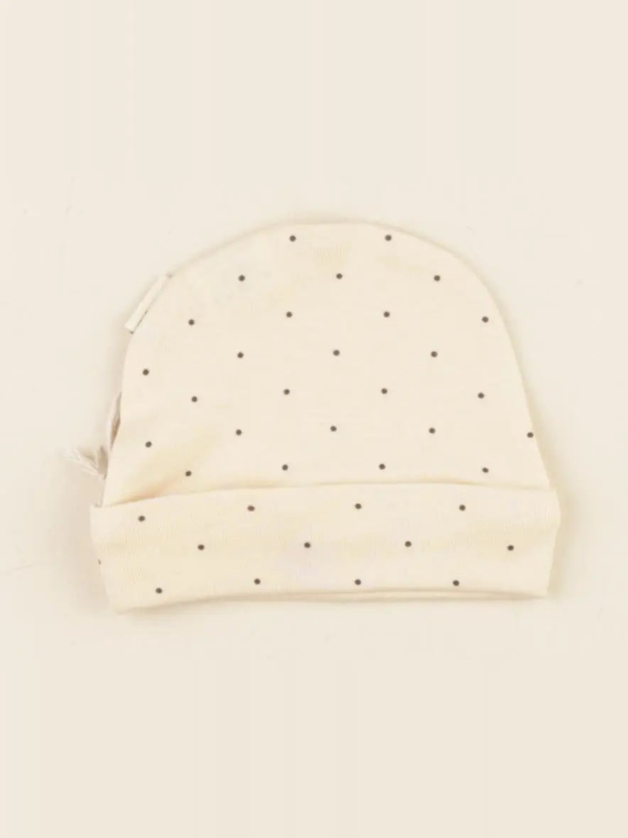 Bonnet de naissance LITCHI beige SUN KISS