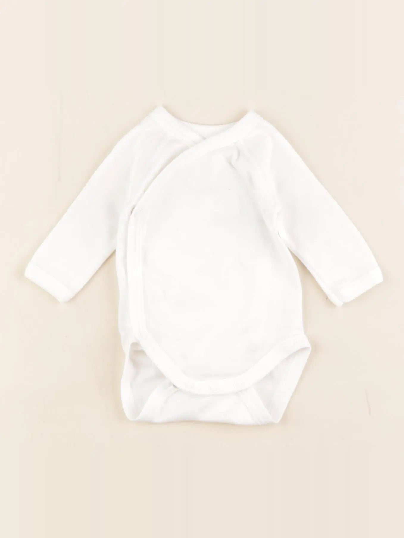 Petit Bateau - body blanc - 0 mois