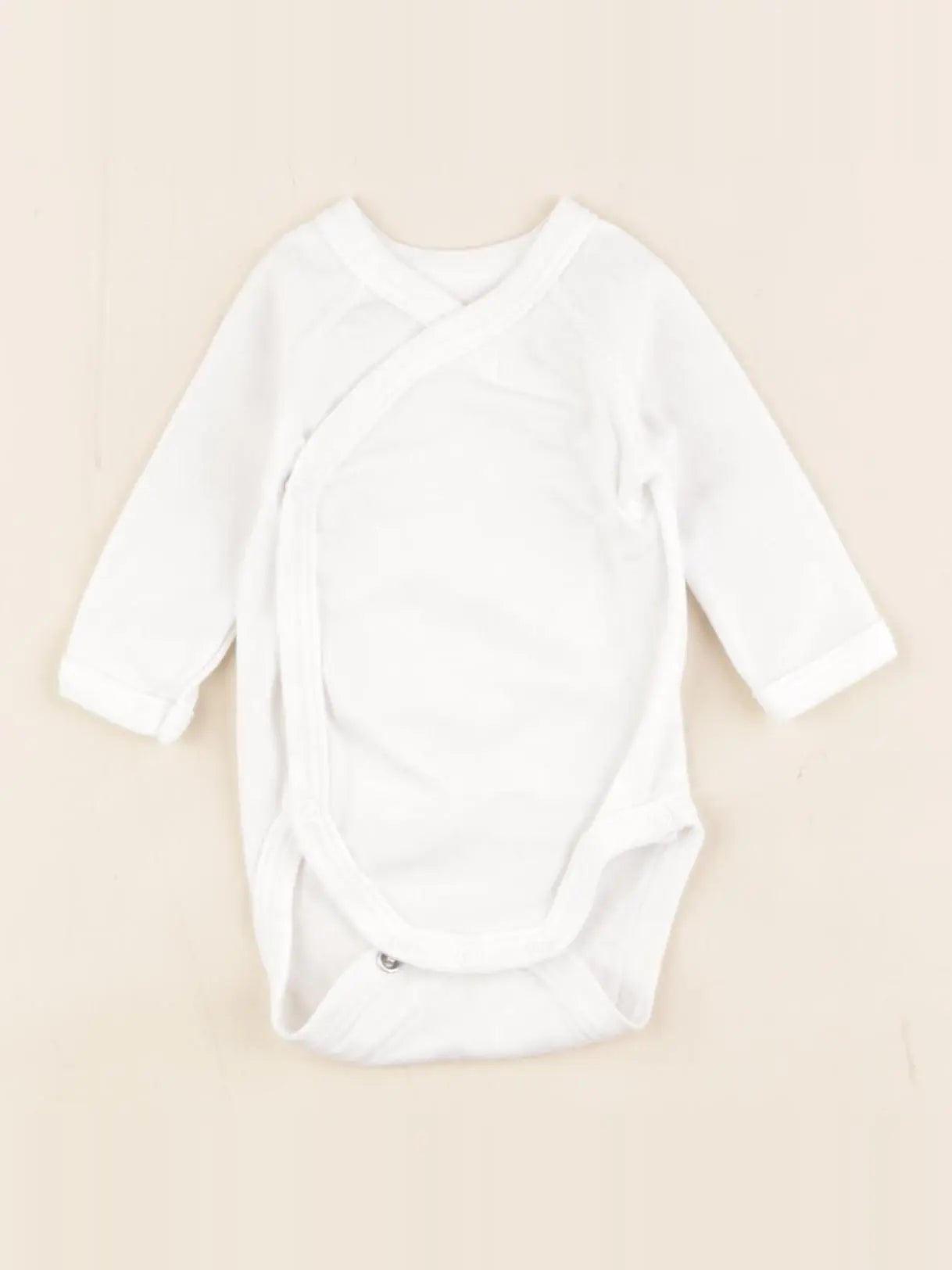 Petit Bateau - body blanc - 0/6 mois