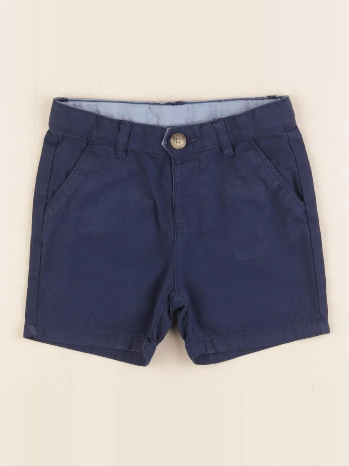 Zara - short bleu - 3/4 mois
