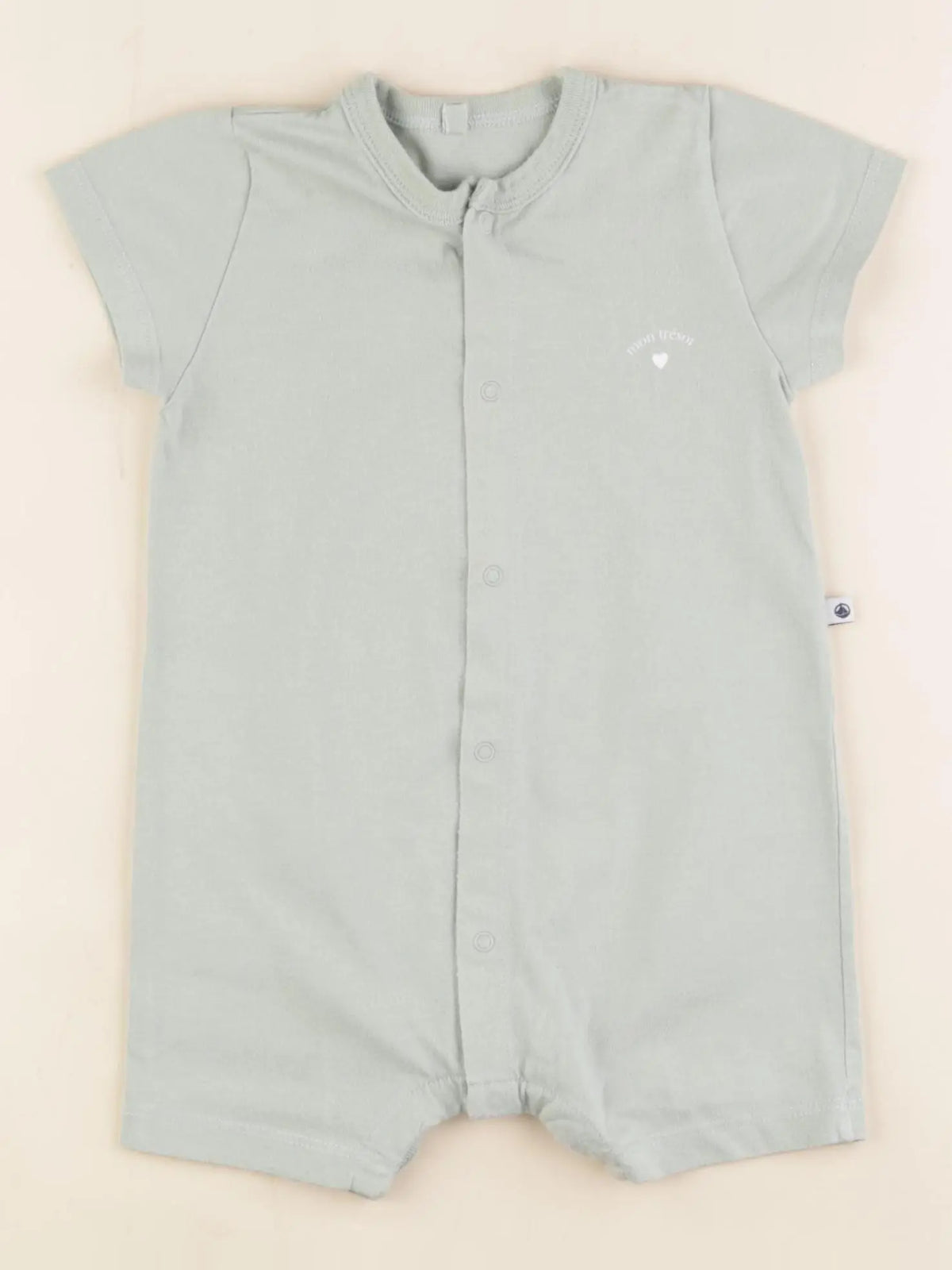 Petit Bateau - combinaison vert - 6 mois