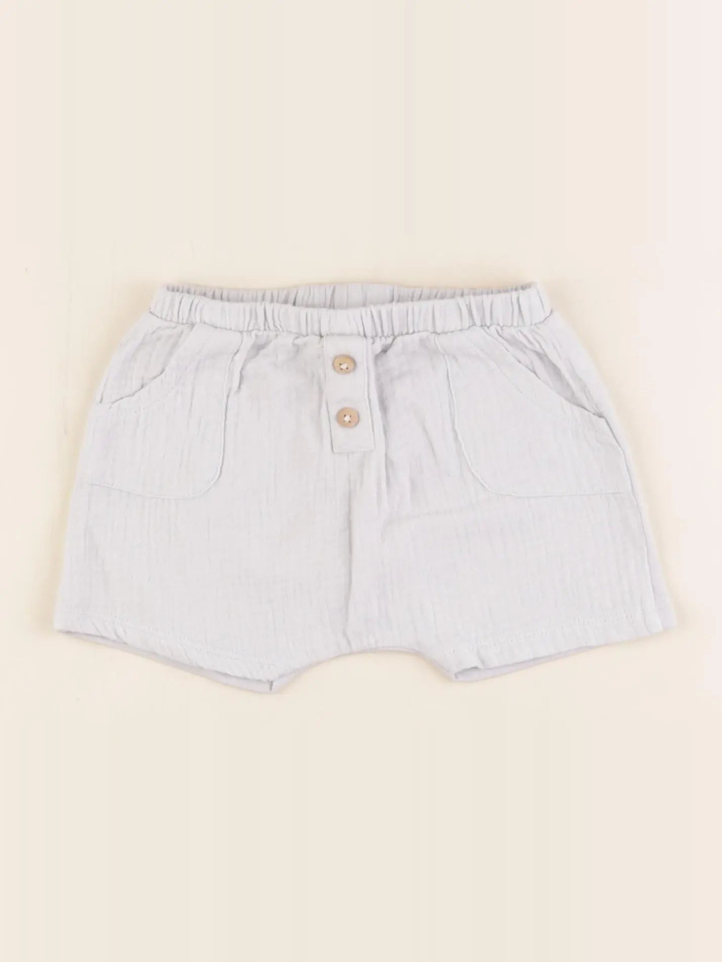 Zara - short bleu - 3/6 mois