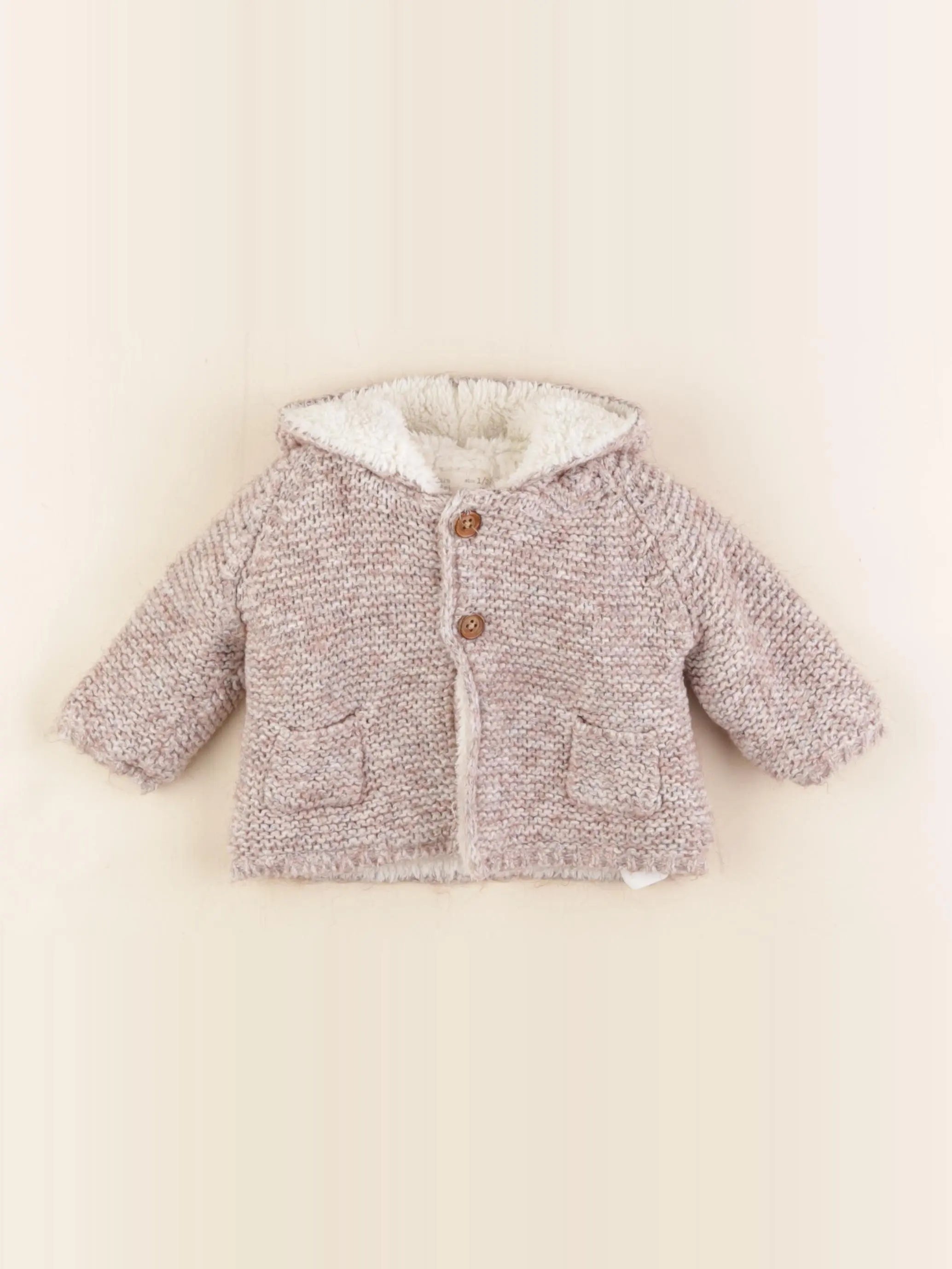 Zara - veste beige - 1/3 mois