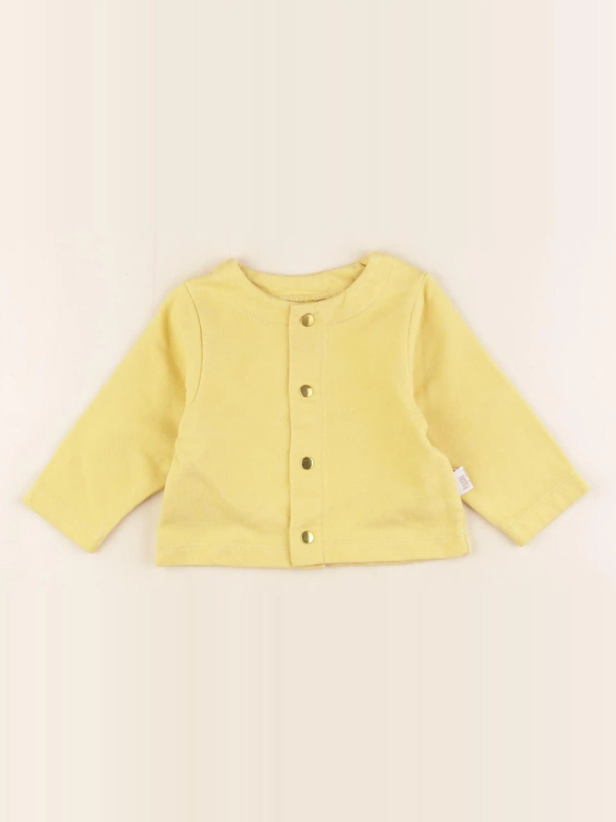 Poudre Organic - sweat jaune - 6 mois
