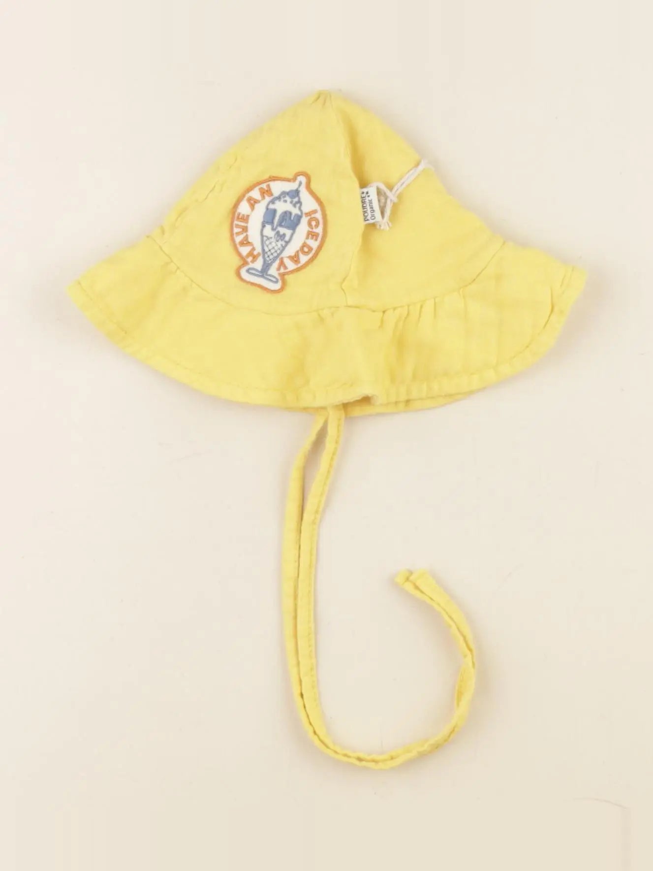 Chapeau PIVOINE ICE CREAM jaune