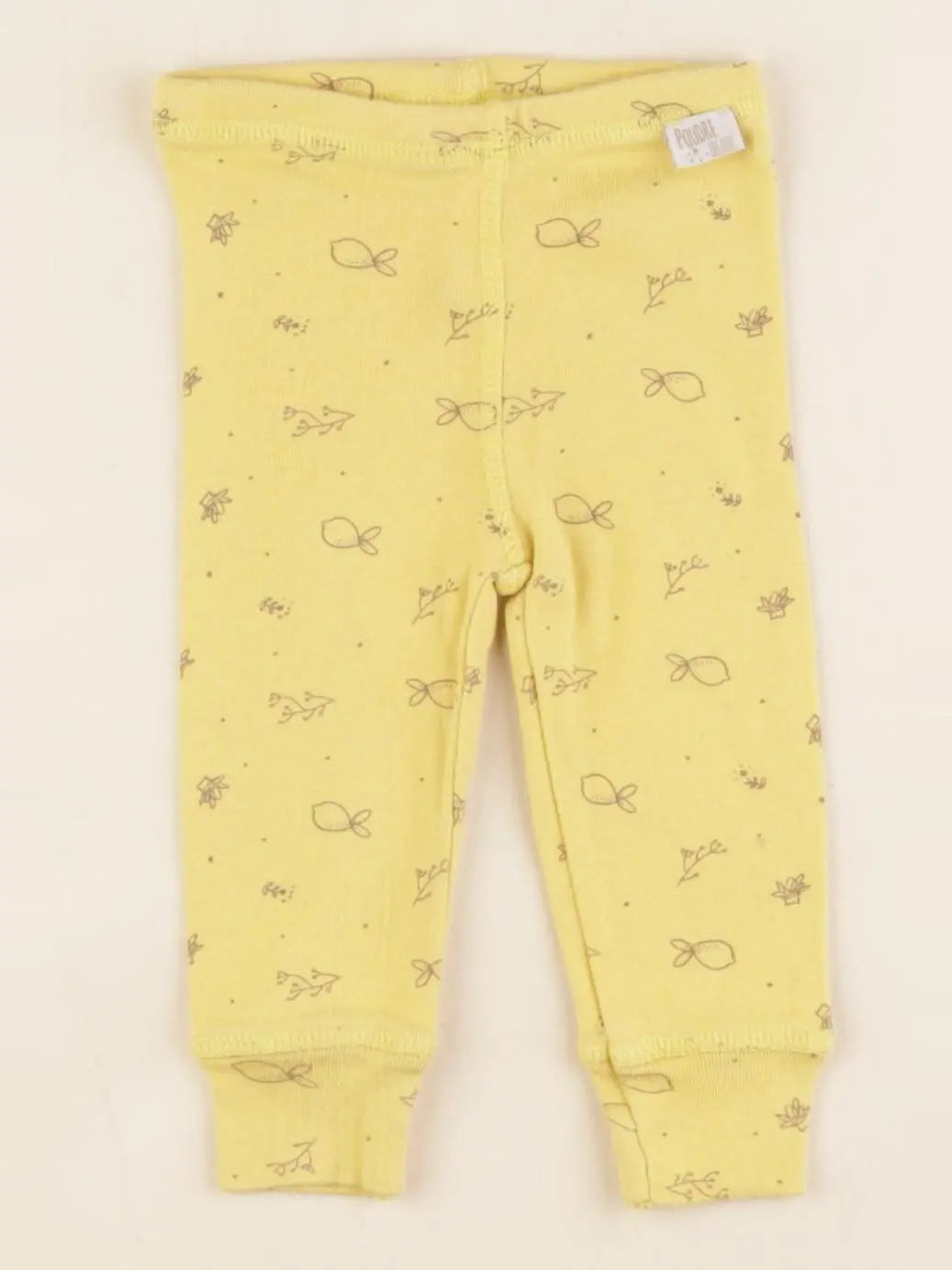 Poudre Organic - legging jaune - 3 mois