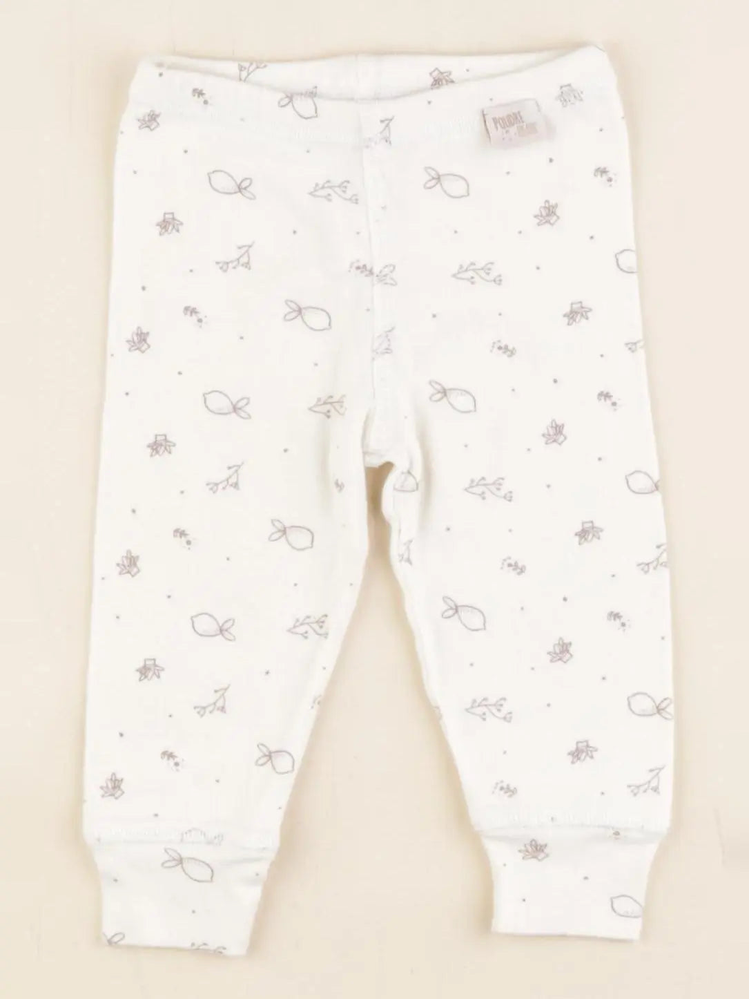 Poudre Organic - legging beige - 3 mois