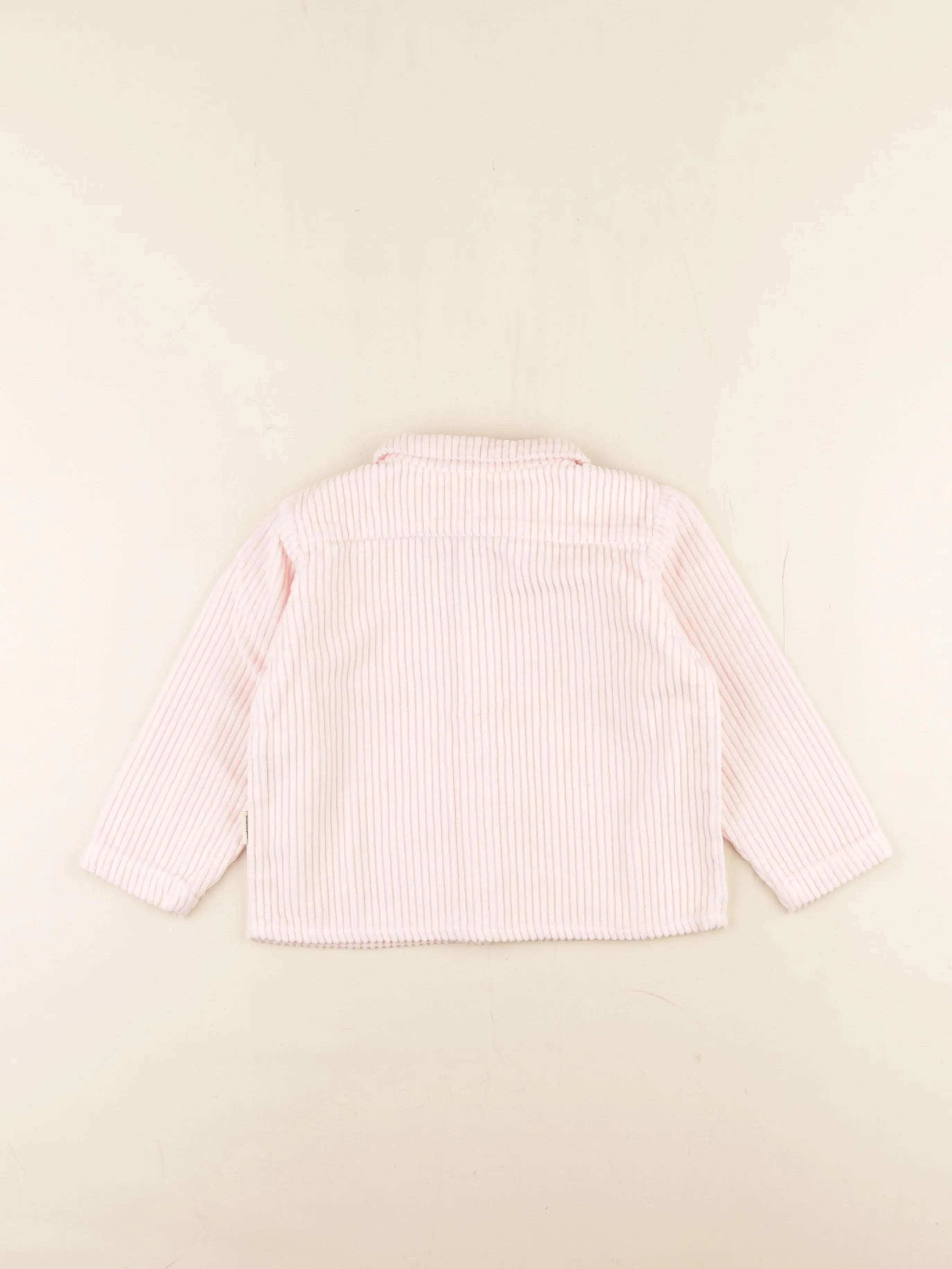 Chemise BELLADONE velours côtelé rose