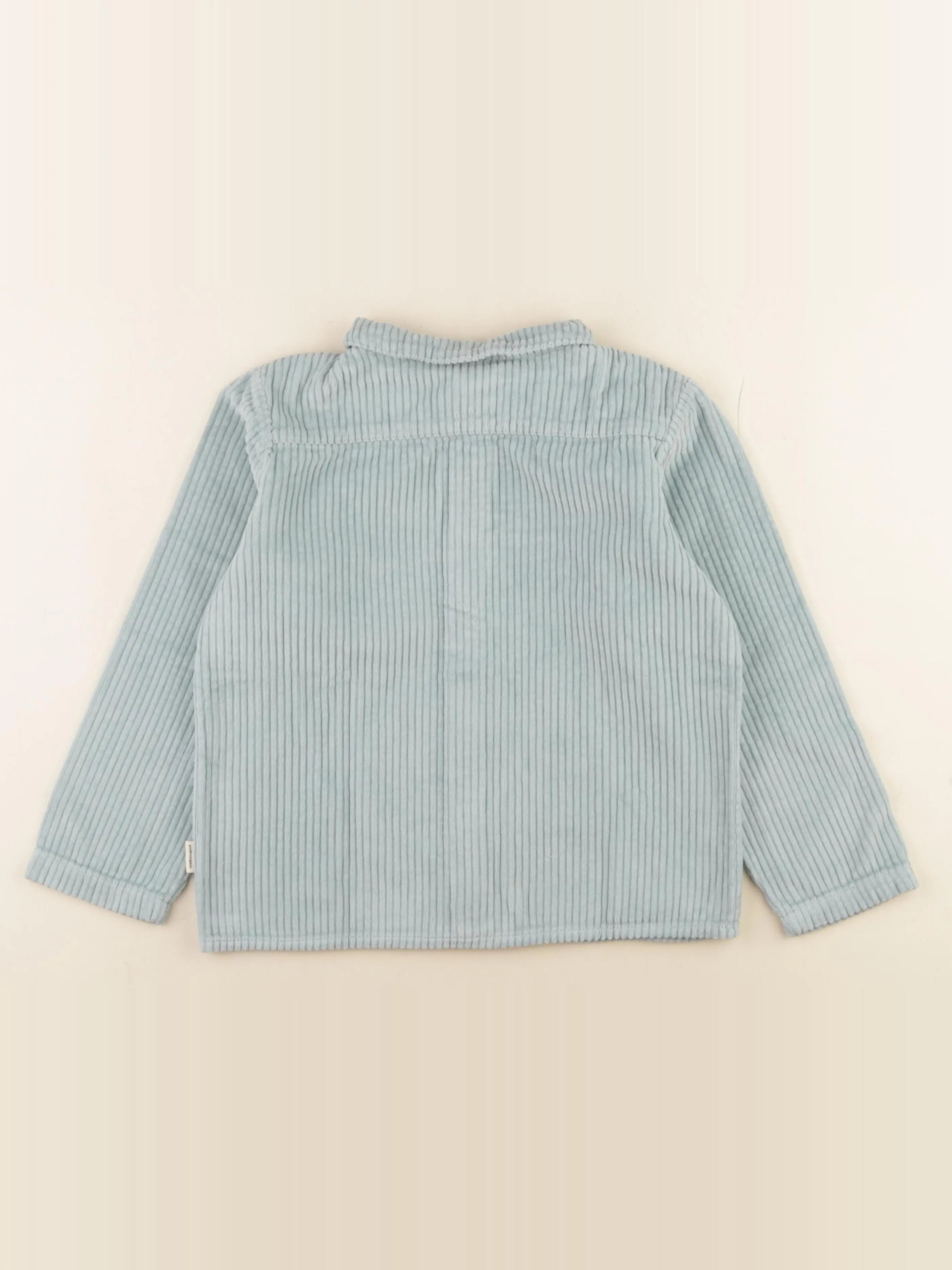 Chemise BELLADONE velours côtelé bleu